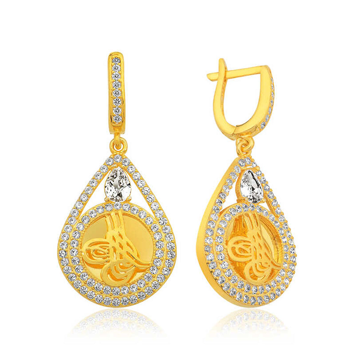 STİLLOVE Gümüş Tuğralı Kadın Küpe