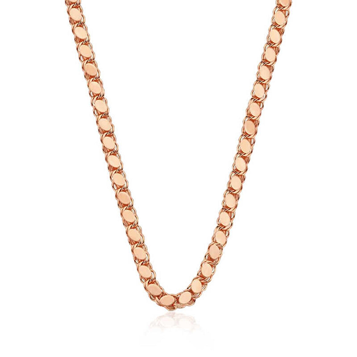 STİLLOVE Gümüş Rose Pullu Arpa Zincir