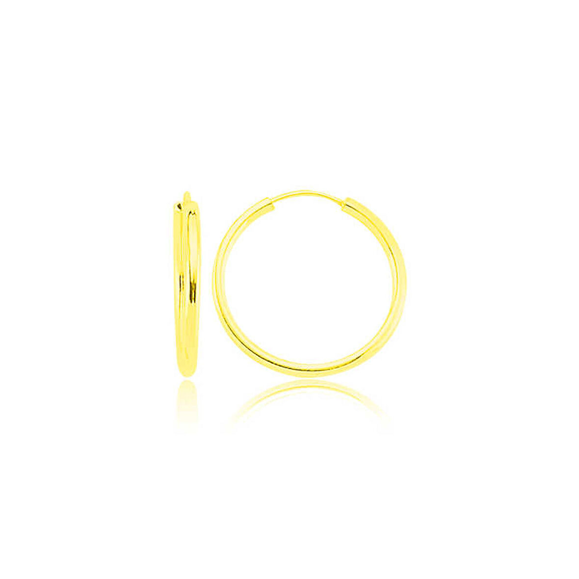 STİLLOVE ​Gümüş Altın Kaplama Halka Küpe