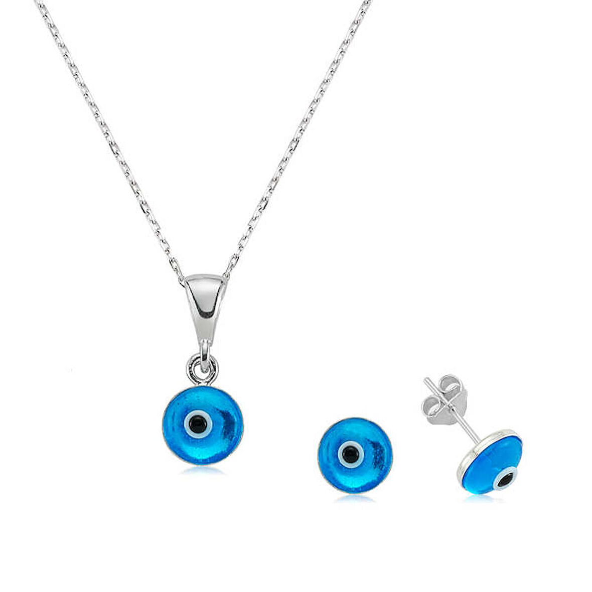 STİLLOVE Gümüş Nazar Bayan Set