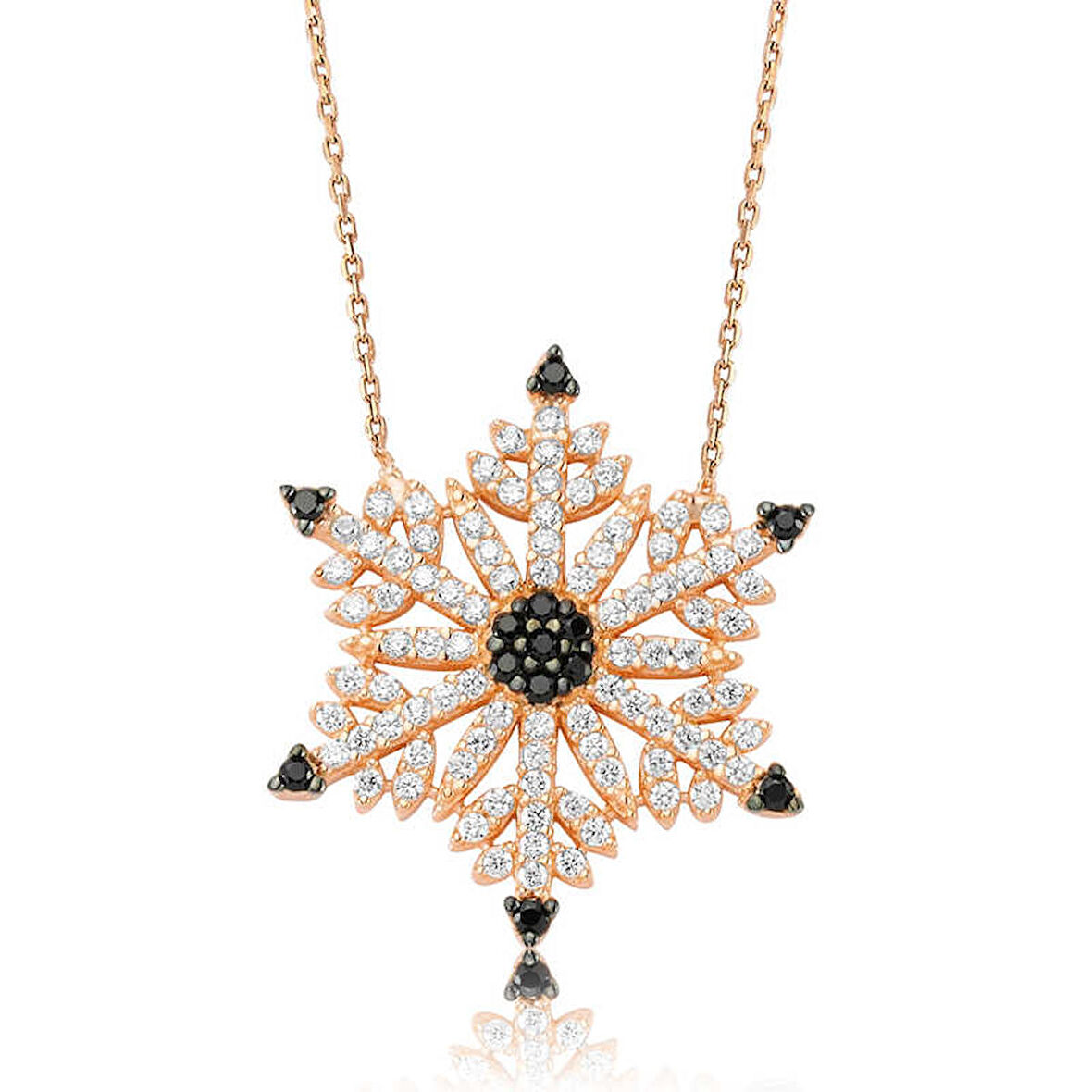 STİLLOVE Gümüş Kar Tanesi Kadın Kolye