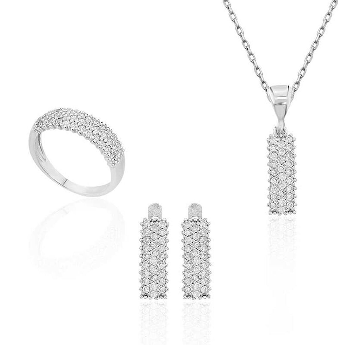 STİLLOVE Gümüş Su Yolu Bayan Set