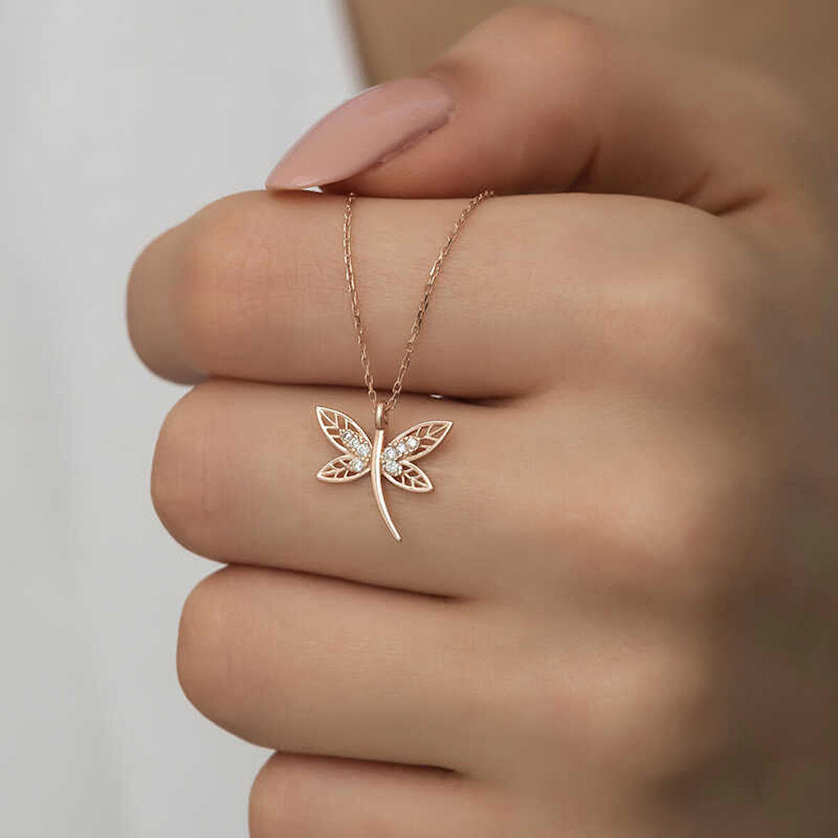 STİLLOVE Gümüş Rose Yusufçuk Kadın Kolye