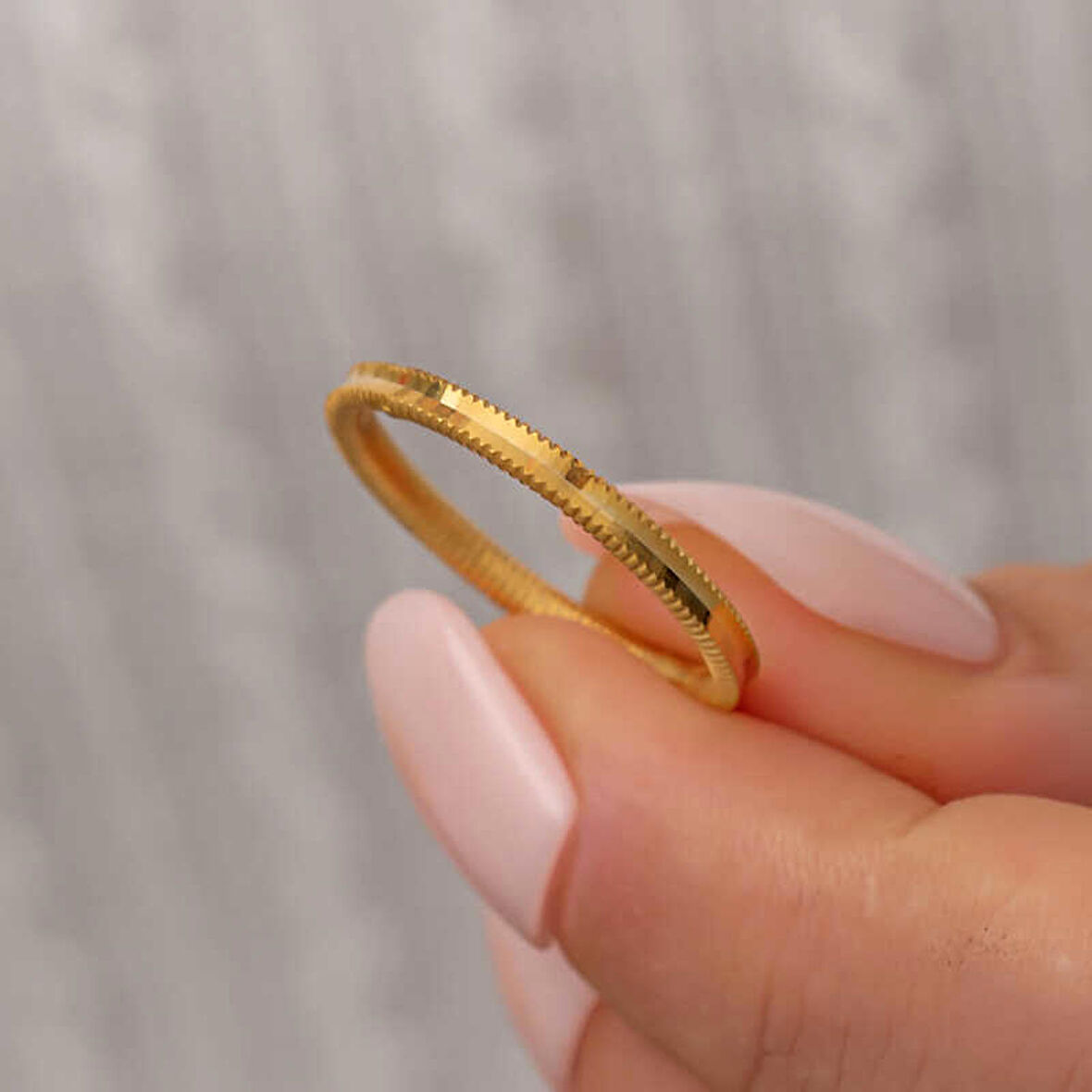 STİLLOVE Gümüş Gold Ajda Kadın Yüzük