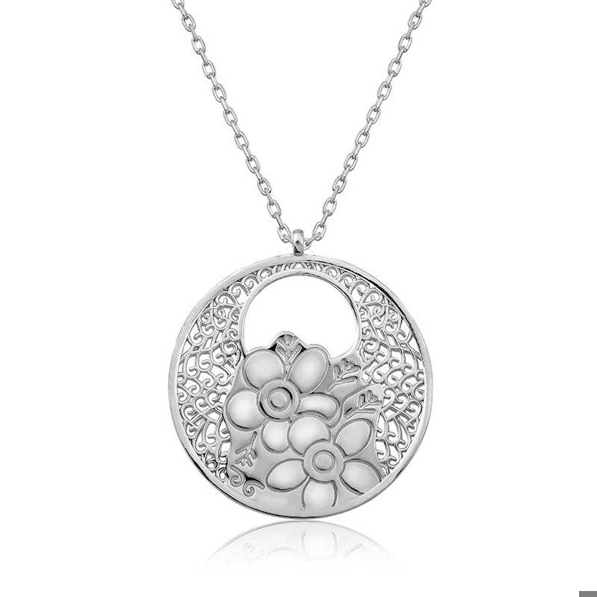STİLLOVE Gümüş Yaşam Çiçeği Kolye