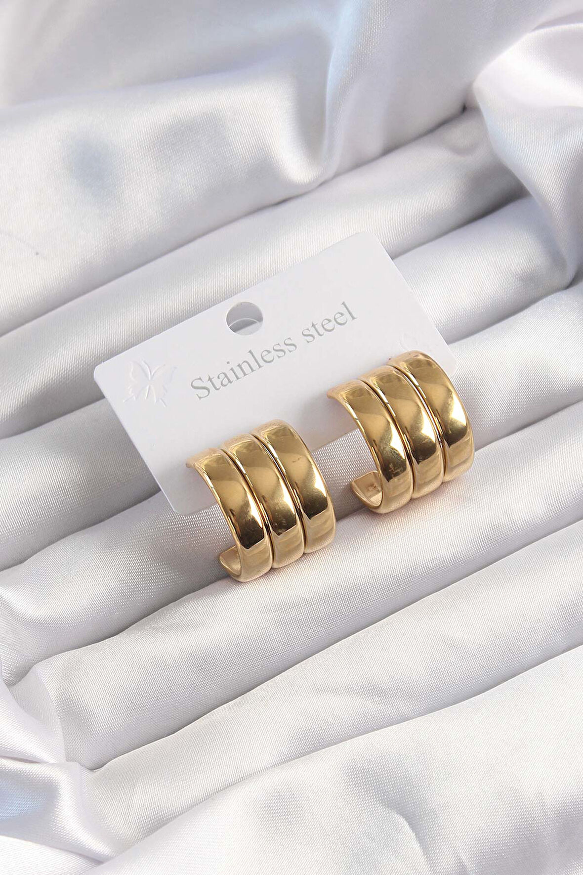 STİLLOVE 316L Çelik Gümüş Renk Zincir Renkli Zirkon Taşlı Madalyon Model Kadın Kolye