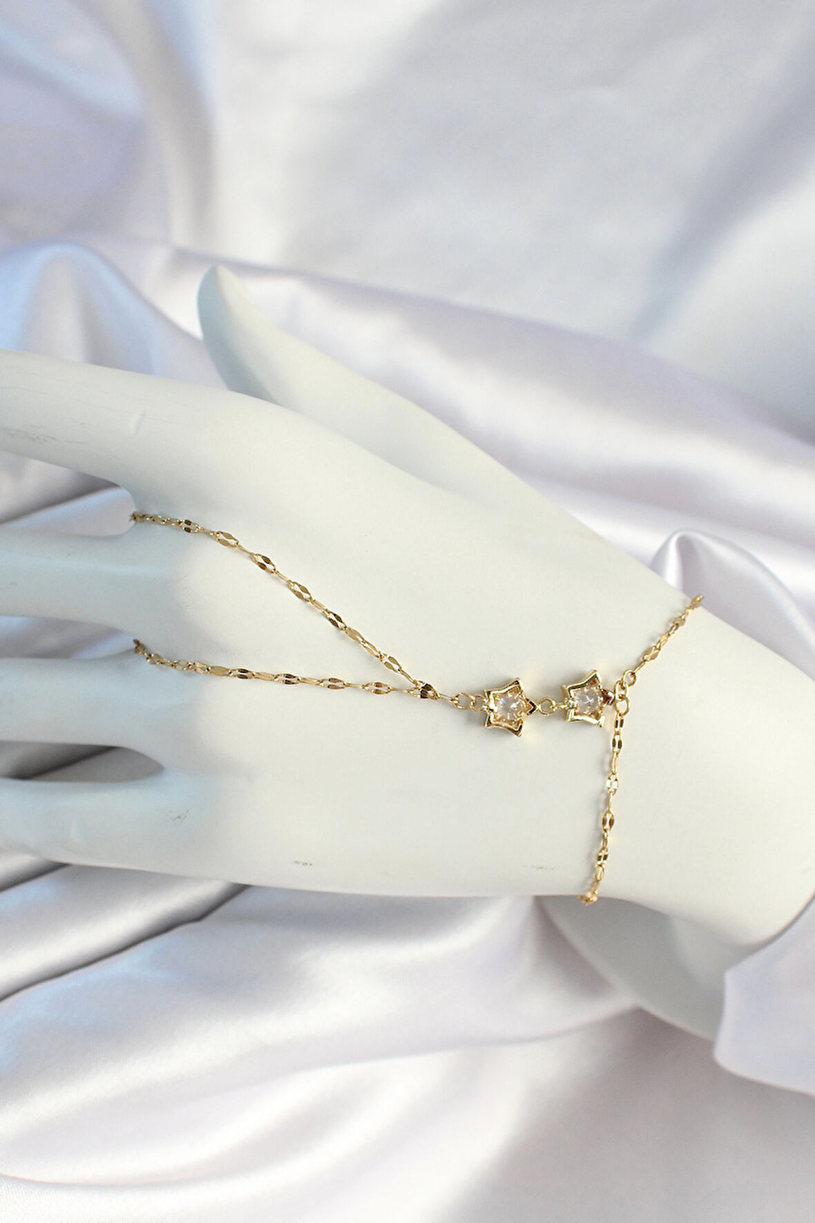 316L Çelik Zincirli Gold Renk Yıldız Şahmeran SL12047