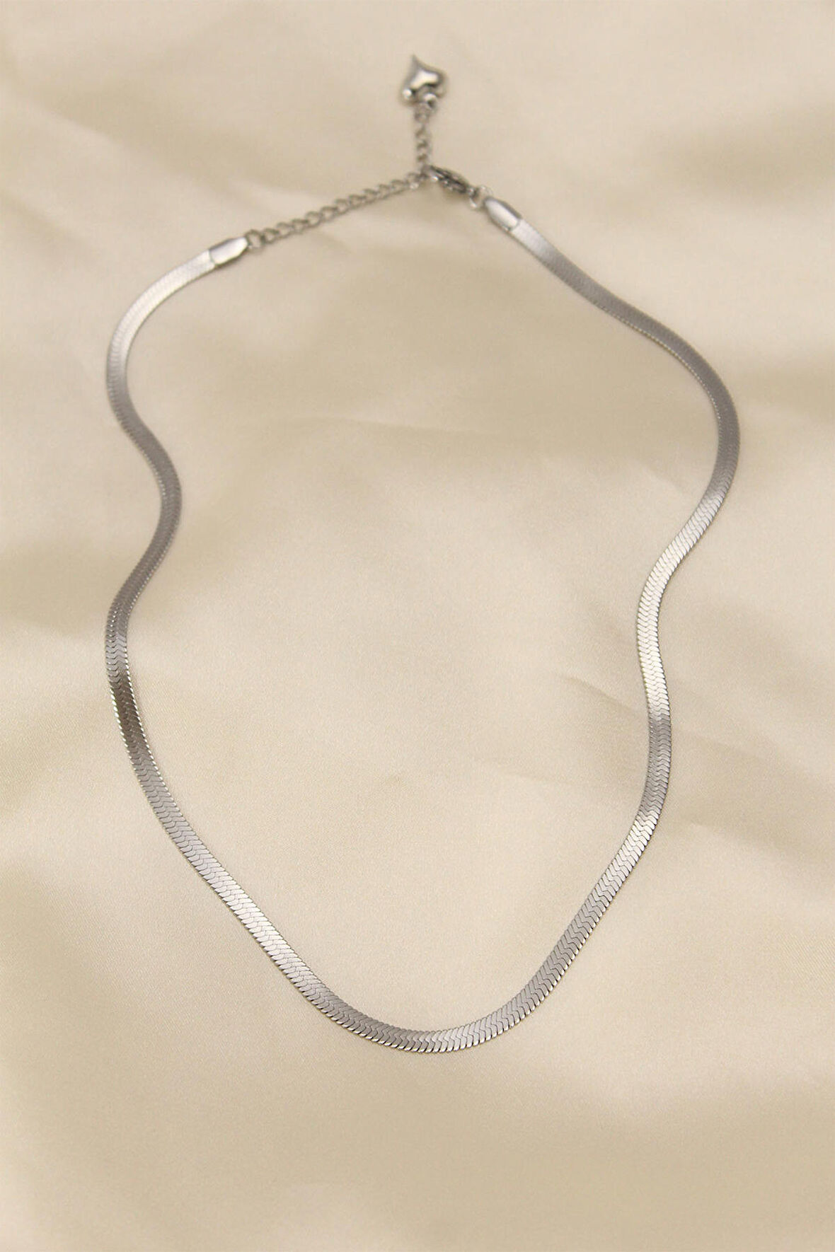 STİLLOVE 316L Çelik Silver Renk 45 cm İtalyan Zincir Model Kadın Kolye