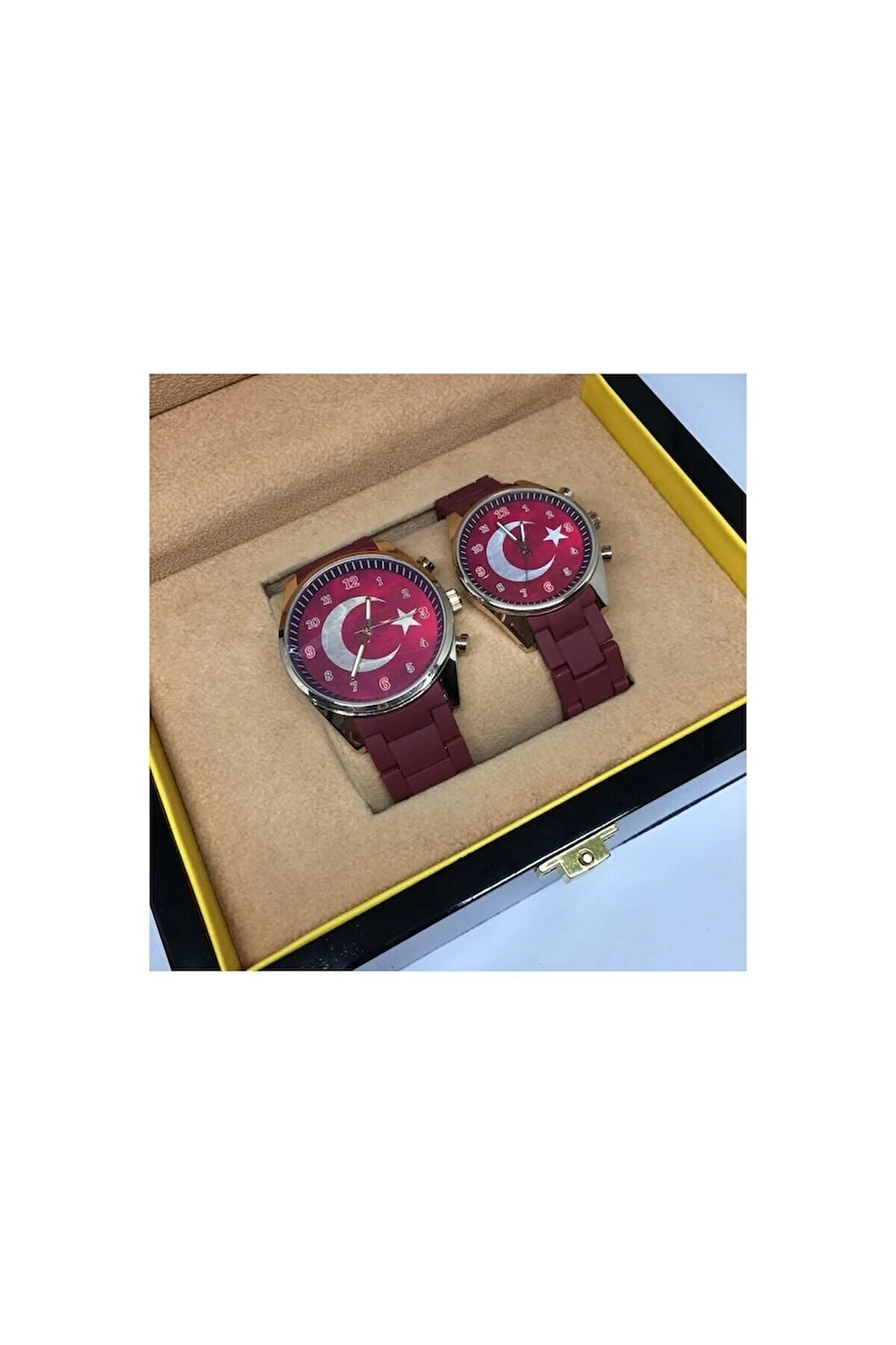 Çift Saatleri TÜRK BAYRAKLI ÇİFT SAATİ