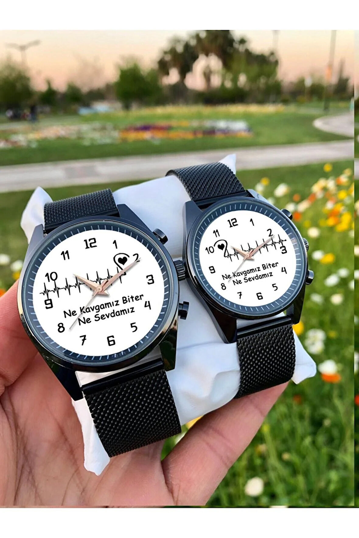 Çift Saatleri Ne Kavgamız Biter Ne Sevdamız Yazılı Sevgili Saati