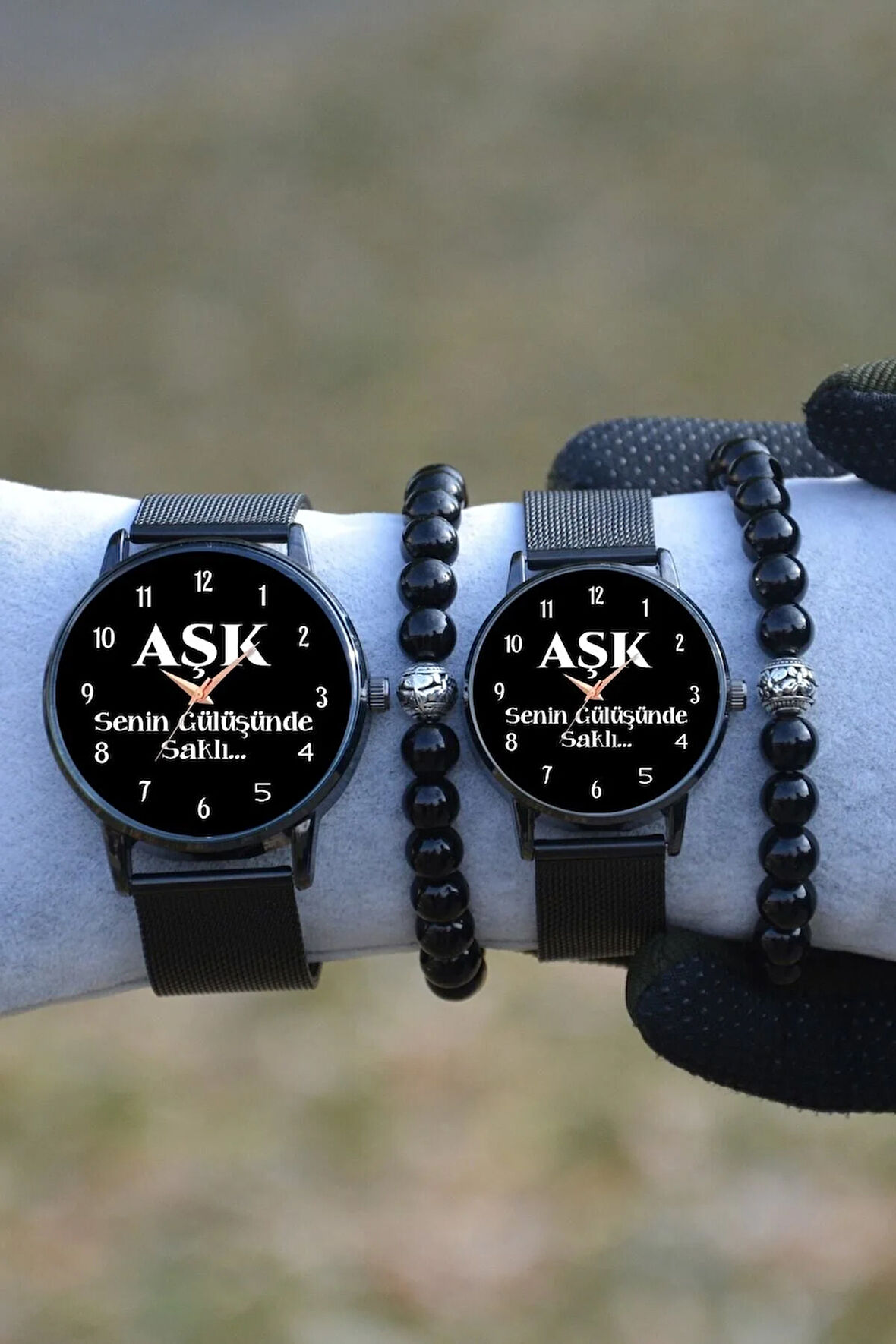 Çift Saatleri Sevgili Kadın Erkek Bileklik Hediyeli Aşk Saatleri Doğum Günü Hediyesi