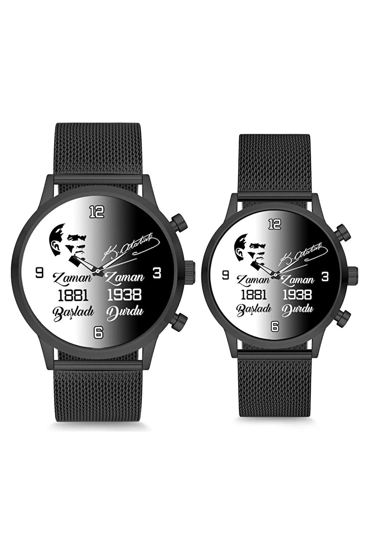 Çift Saatleri Sevgili Saati Zaman Anlamsız Atatürk Çift Kol Saati