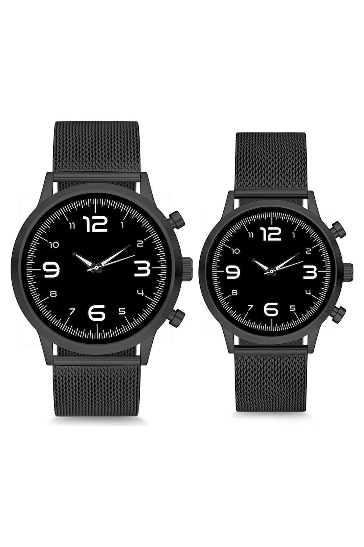 Çift Saatleri Sevgili Saati Sade Tasarım 3 Çift Kol Saati