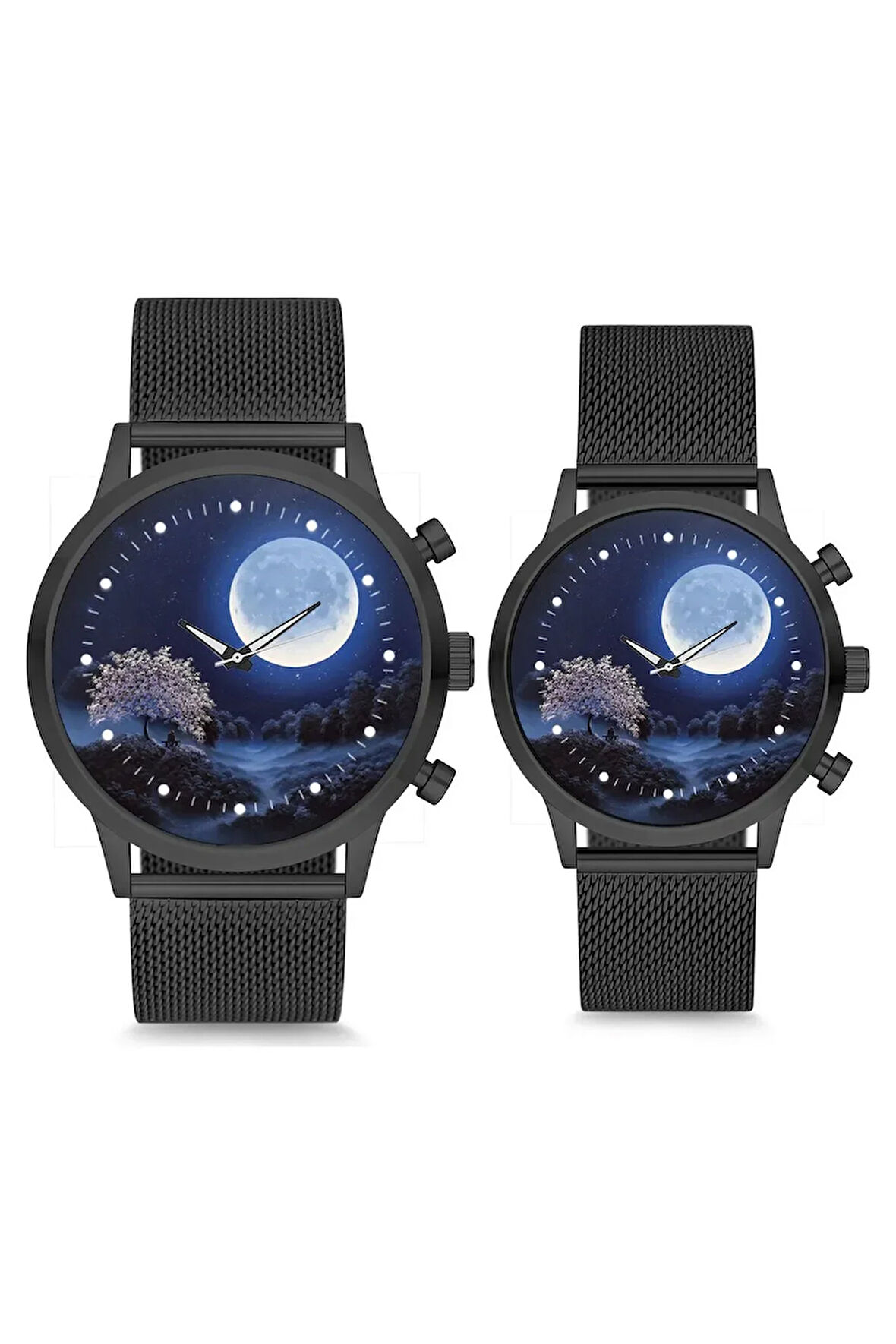 Çift Saatleri Sevgili Saati Gece Tasarım Şık Çift Kol Saati