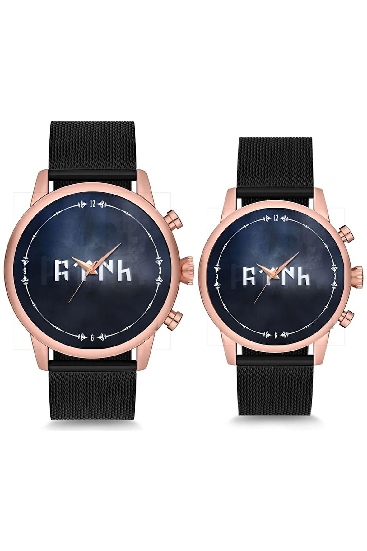 Çift Saatleri Sevgili Saati Sade Kadran Göktürk Çift Kol Saati