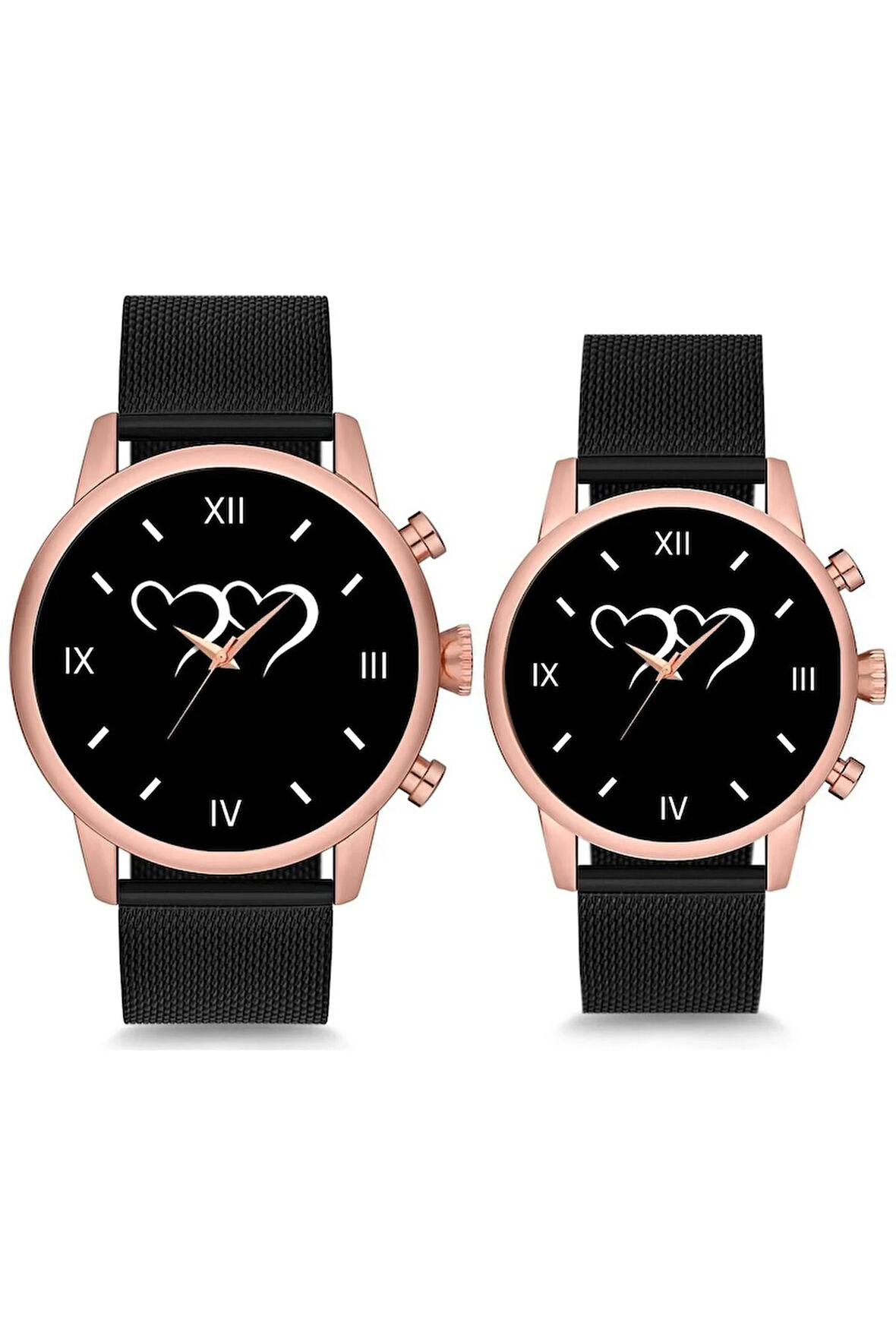 Çift Saatleri Sevgili Saati İç İçe Çift Kol Saati