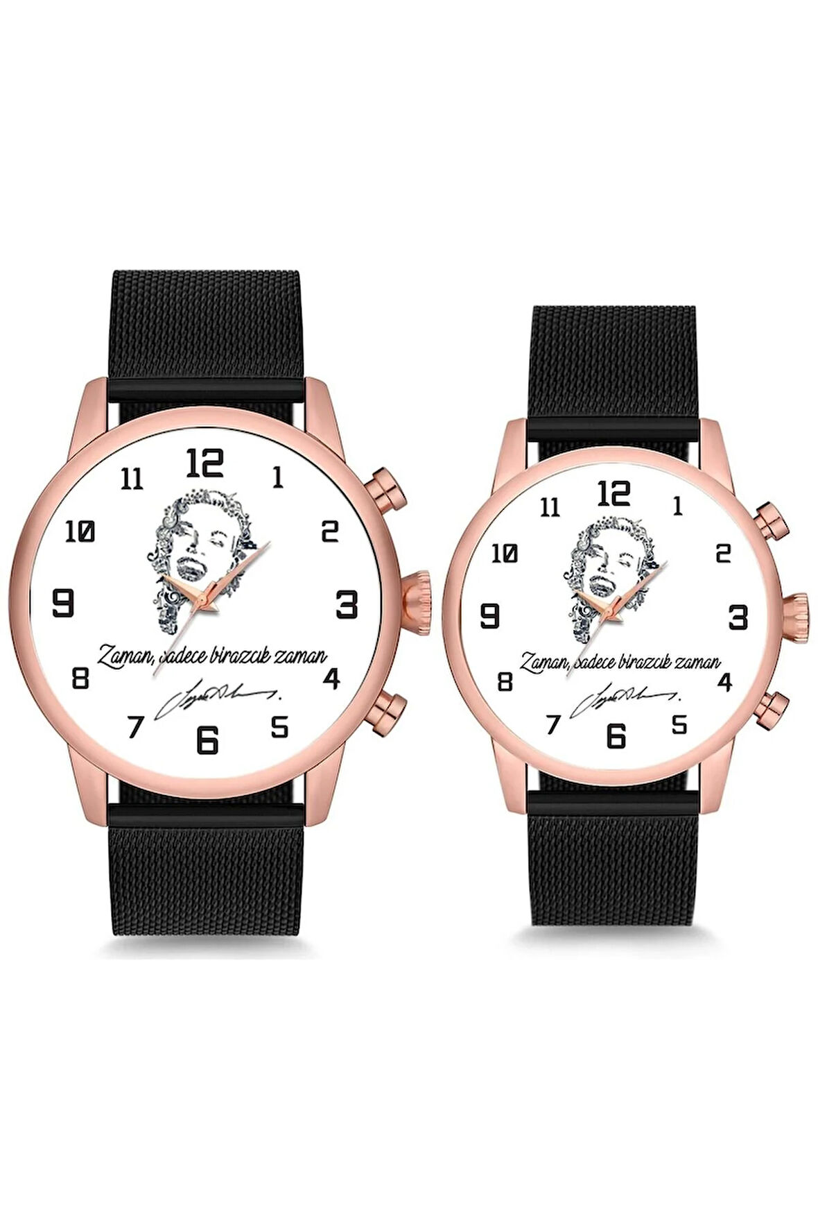 Çift Saatleri Sevgili Saati Zaman Sadece Birazcık Zaman Çift Kol Saati