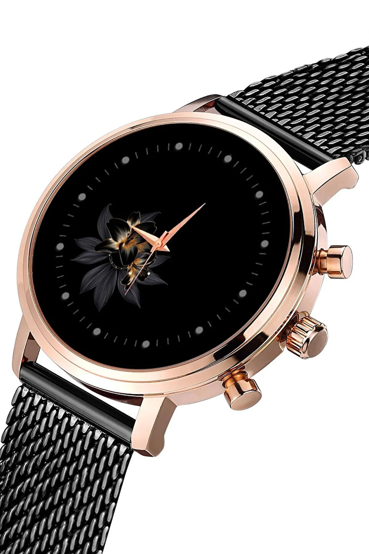 Sade Çiçekli Kadın Kol Saati Hediye Kol Saati