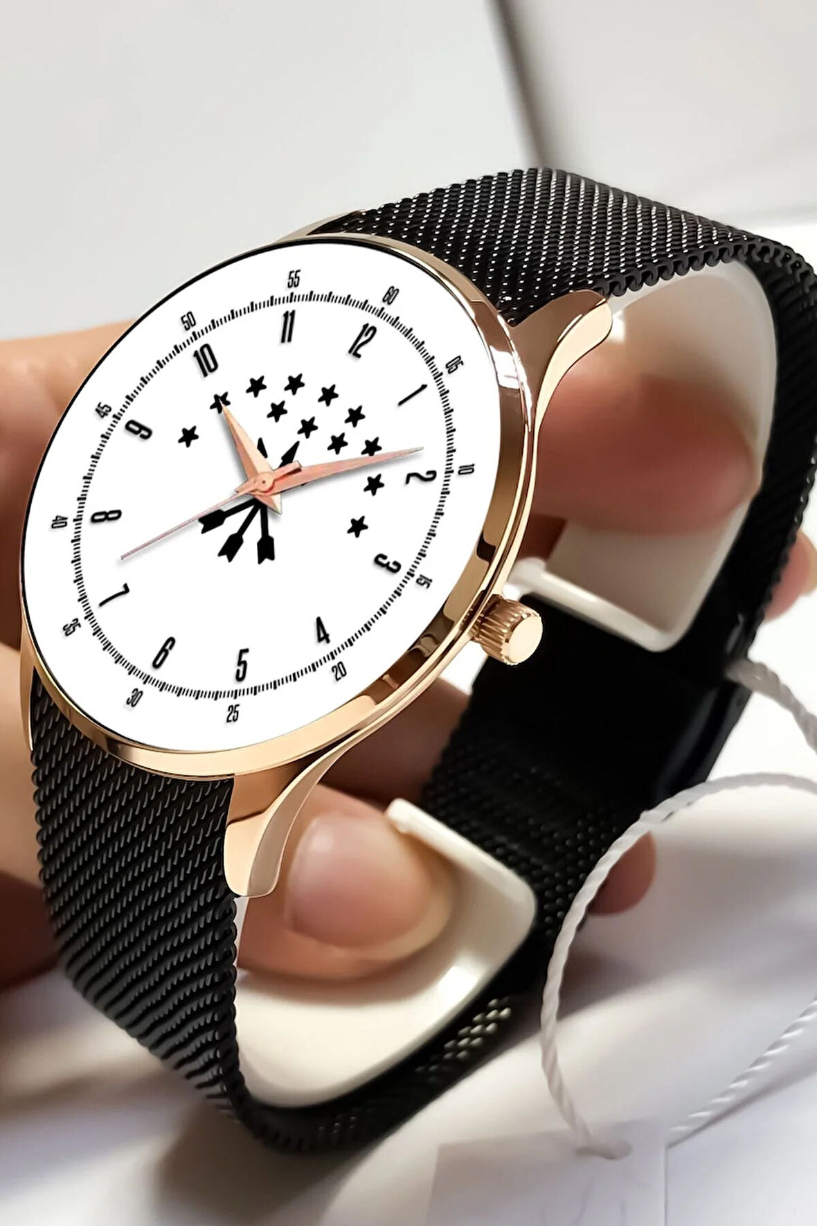 Çerkez Kol Saati | Çerkez Amblemli Beyaz Kadın Kol Saati