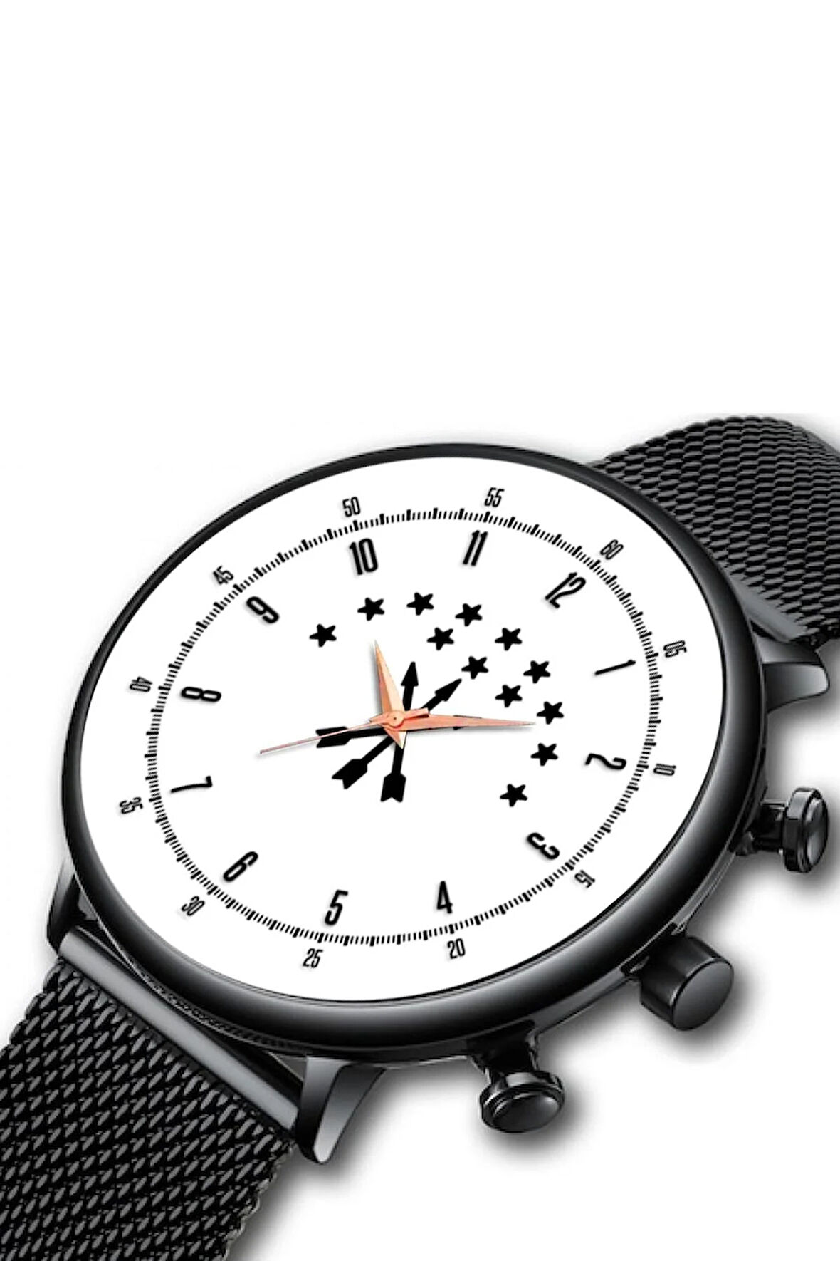 Çerkez Kol Saati | Çerkez Amblemli Beyaz Erkek Kol Saati