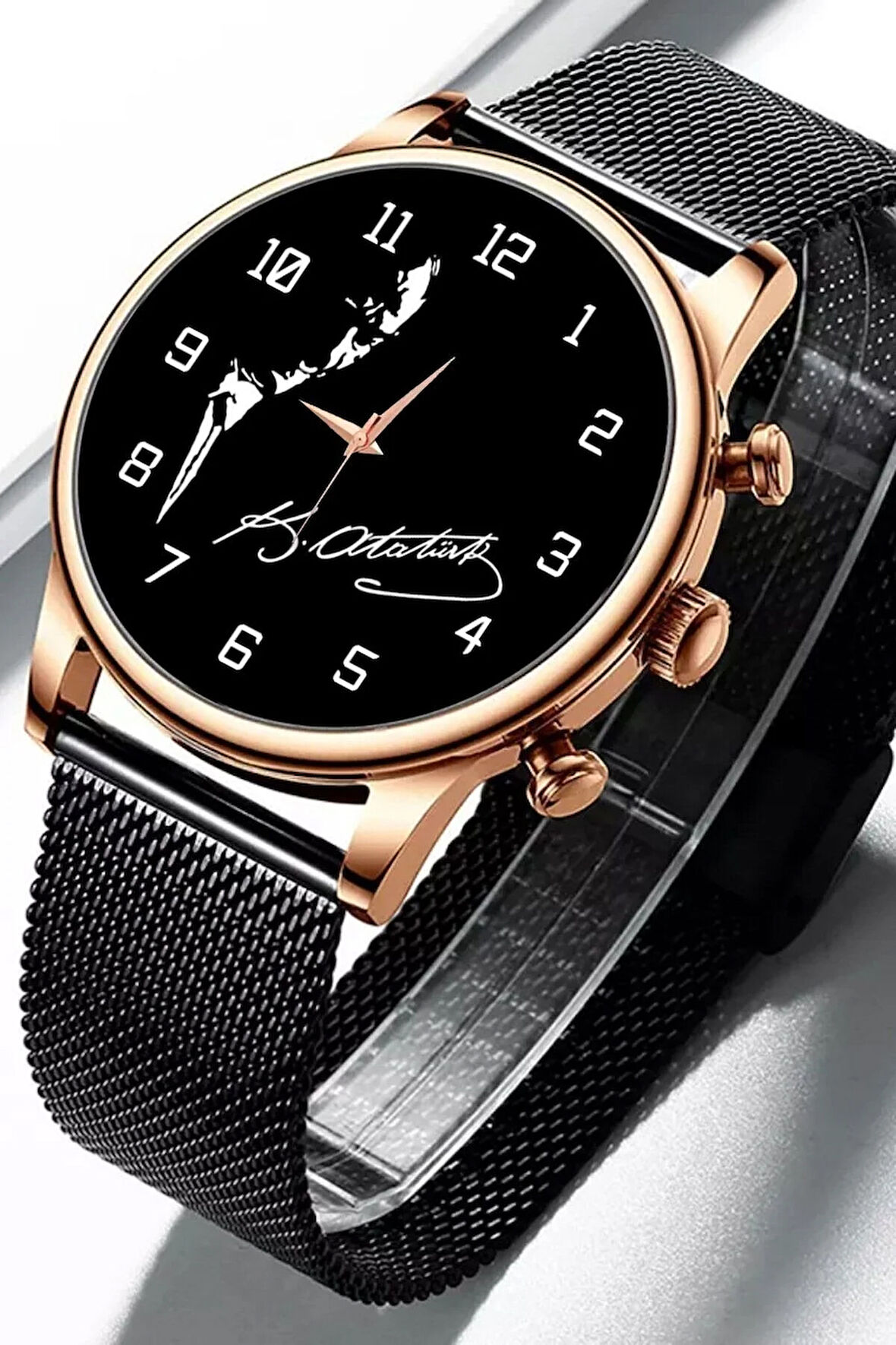 Atatürk Imzası Ve Silüeti Erkek Kol Saati En Anlamlı Doğum Günü Hediyesi