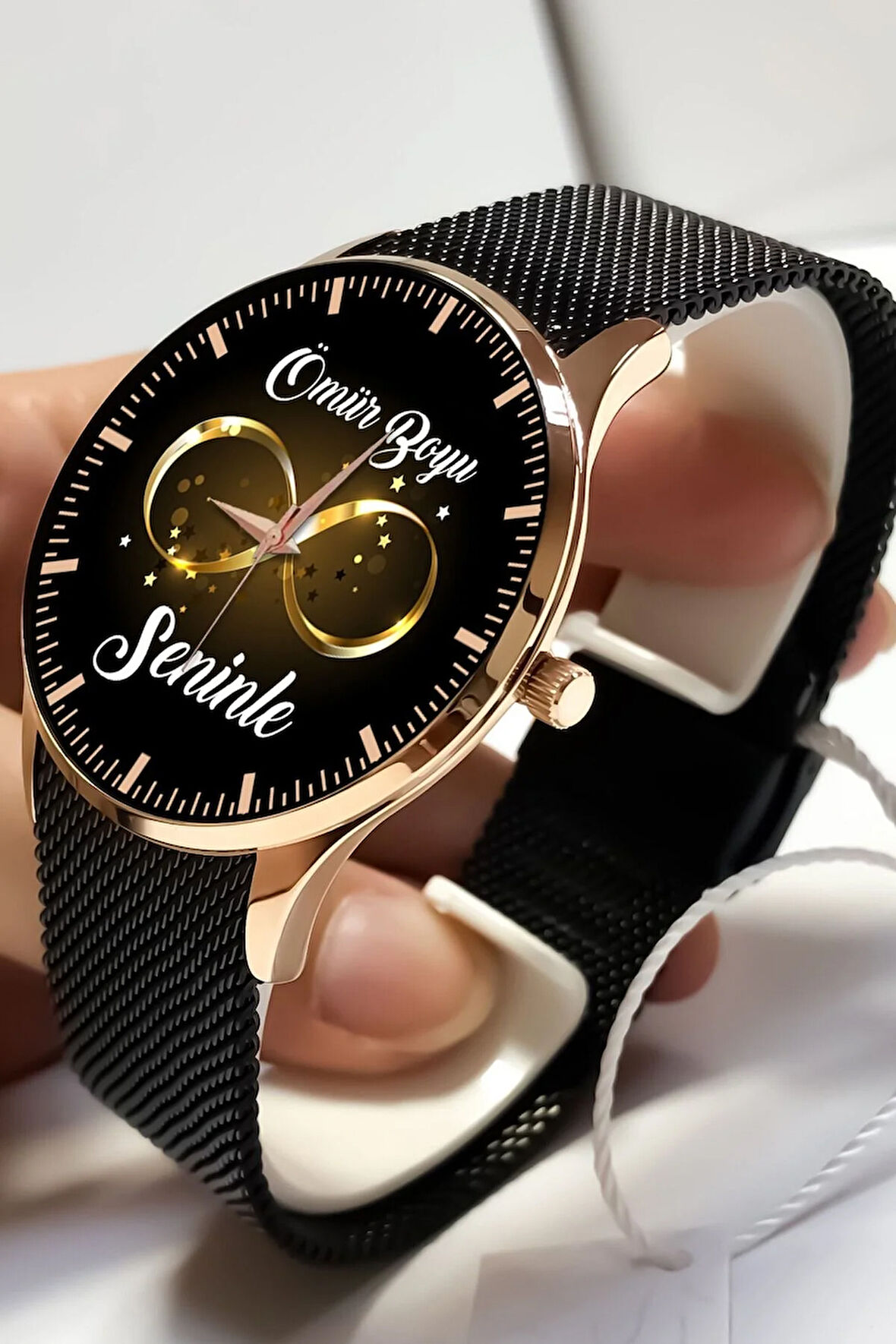 Sonsuzluk Kol Saati Ömür Boyu Seninle Sevgiliye Hediye