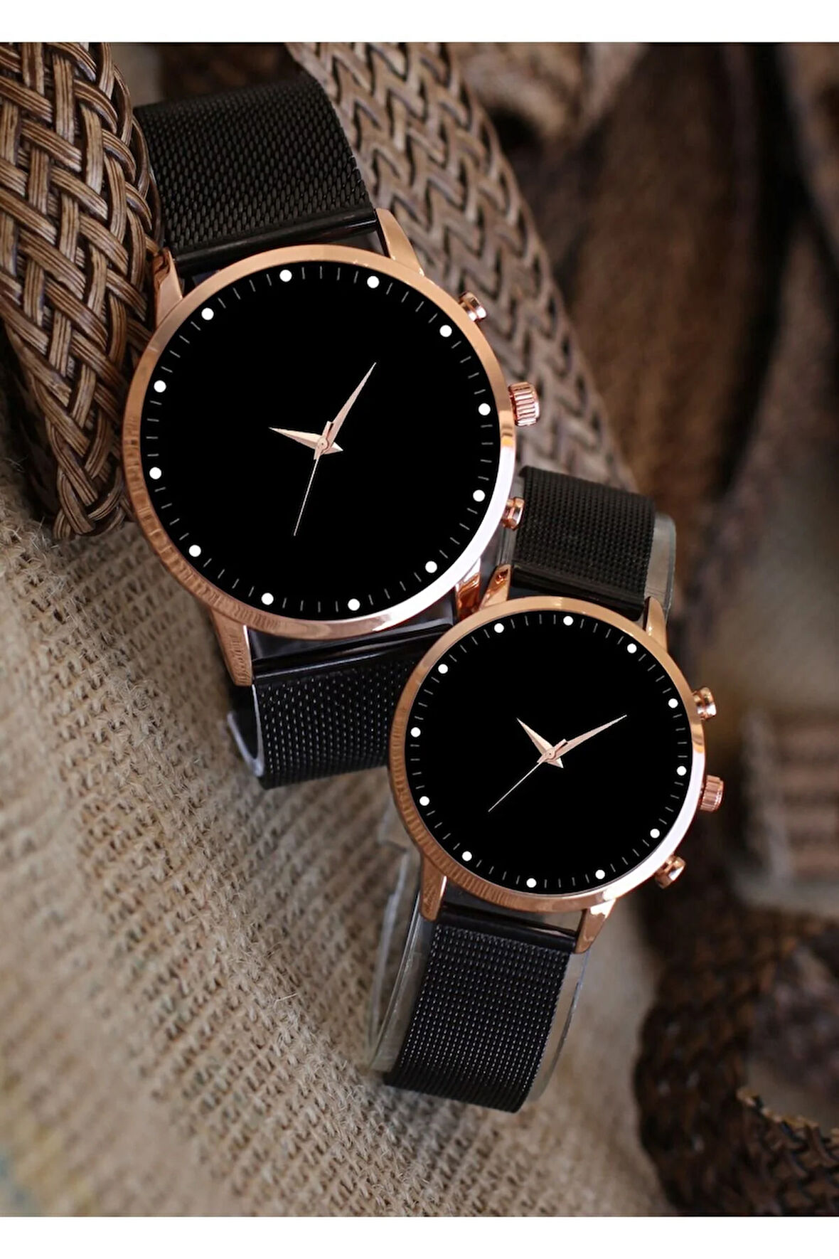 Çift Saatleri Sevgililer Günü Sevgili Saatleri Sade Çift Kol Saati 2 Adet Saat