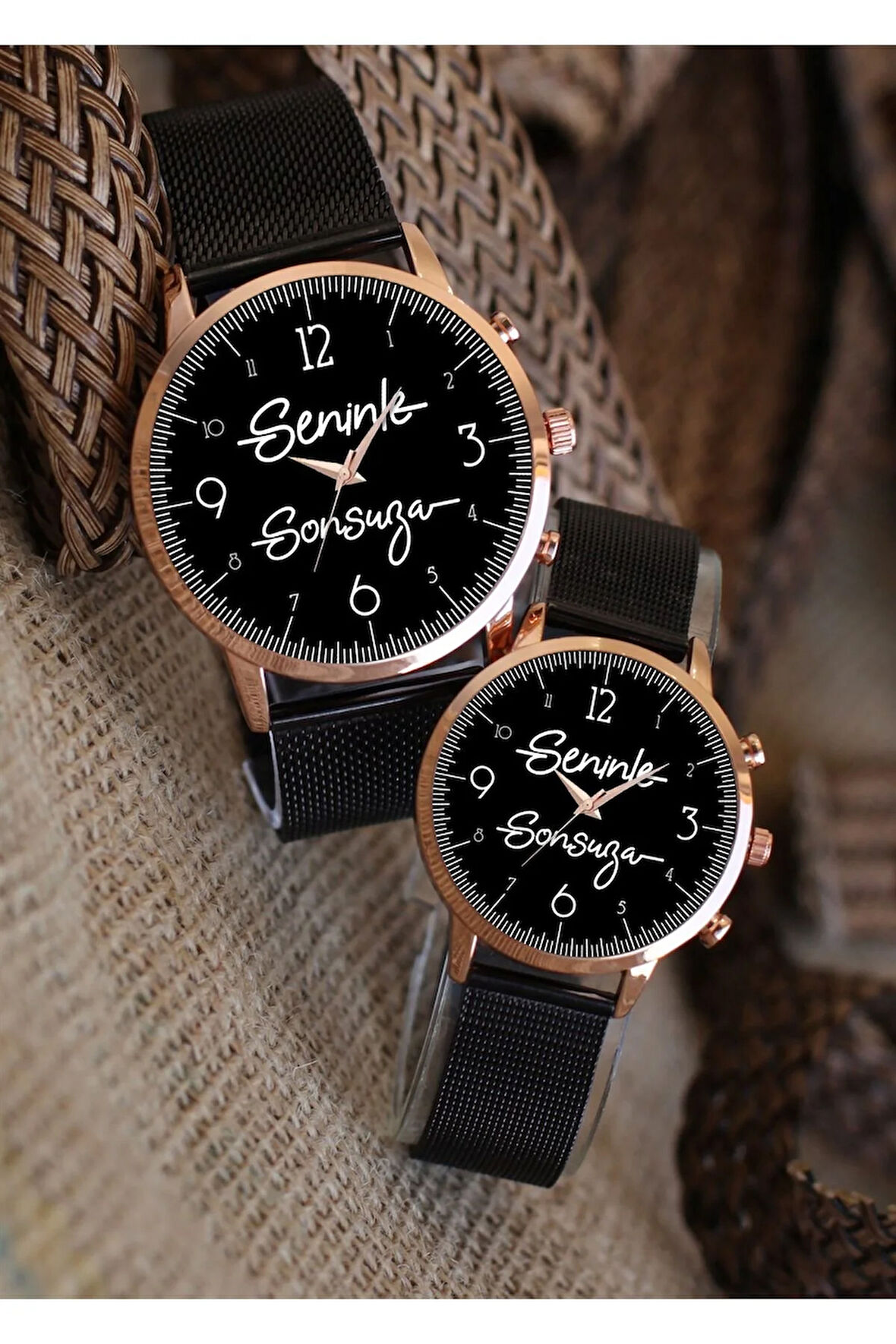 Çift Saatleri Çift Saatleri Seninle Sonsuza Sevgili Saatleri Bay Sevgililer Günü Kol Saatleri