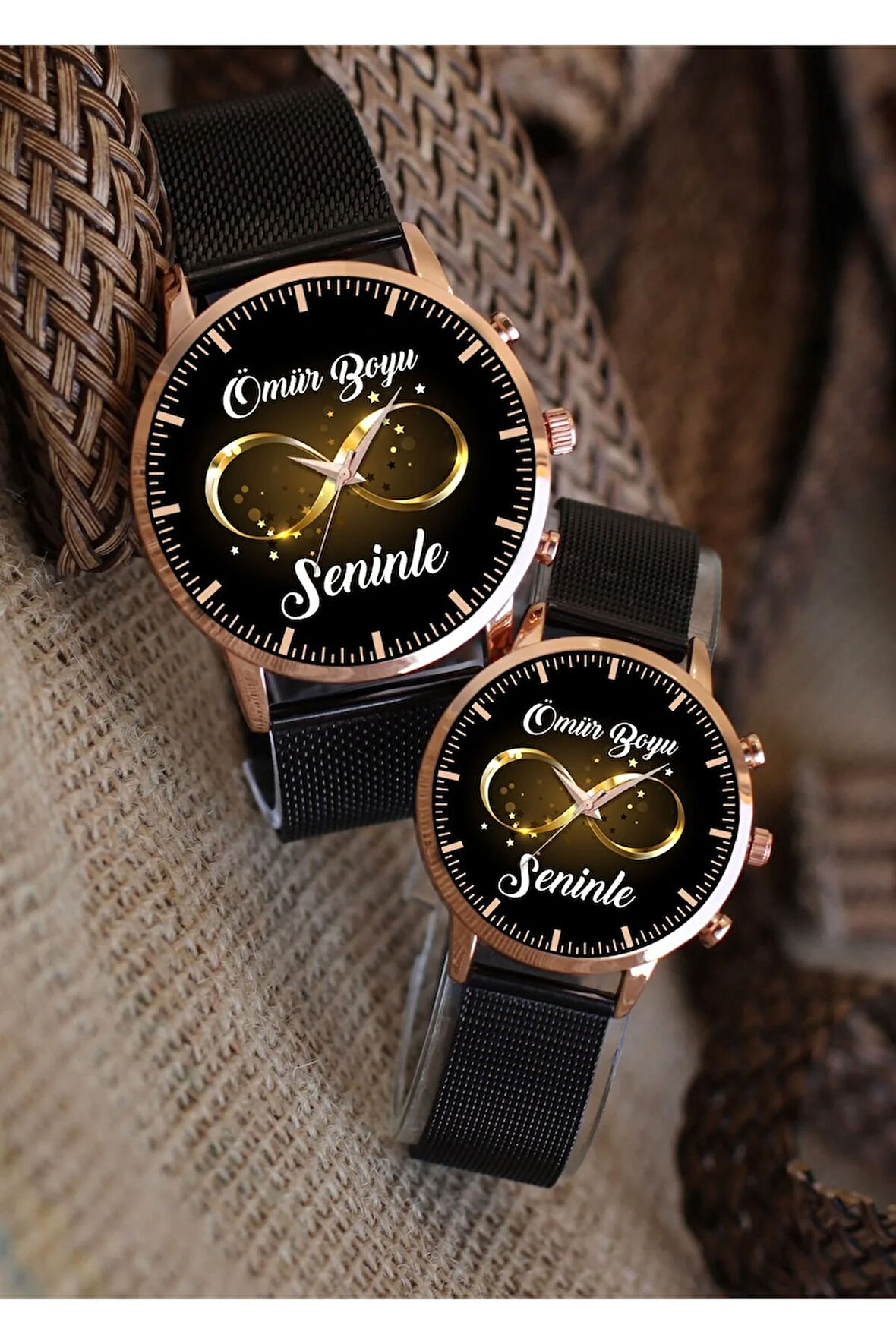 Çift Saatleri "Sevgili Saatleri" Sonsuzluk Çift Kol Saatleri Bay Sevgililer Günü Kol Saatleri