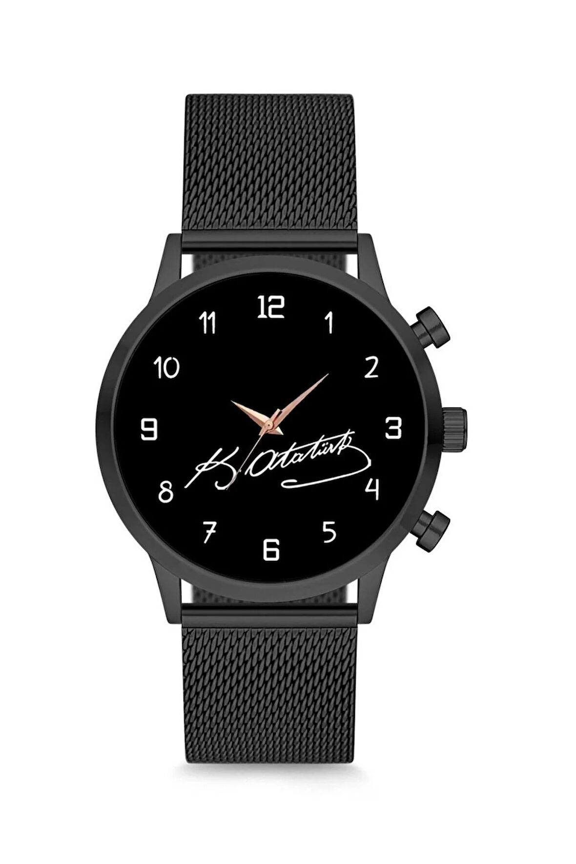 Kol Saati Kemal Atatürk Imzalı Siyah Doğum Günü Hediyesi