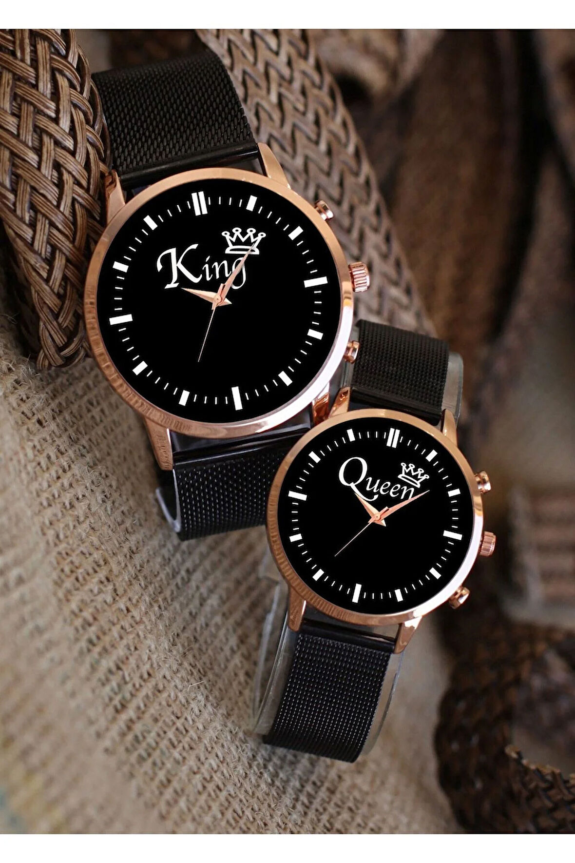 Çift Kol Saatleri Sevgililer Günü Hediyesi King Queen