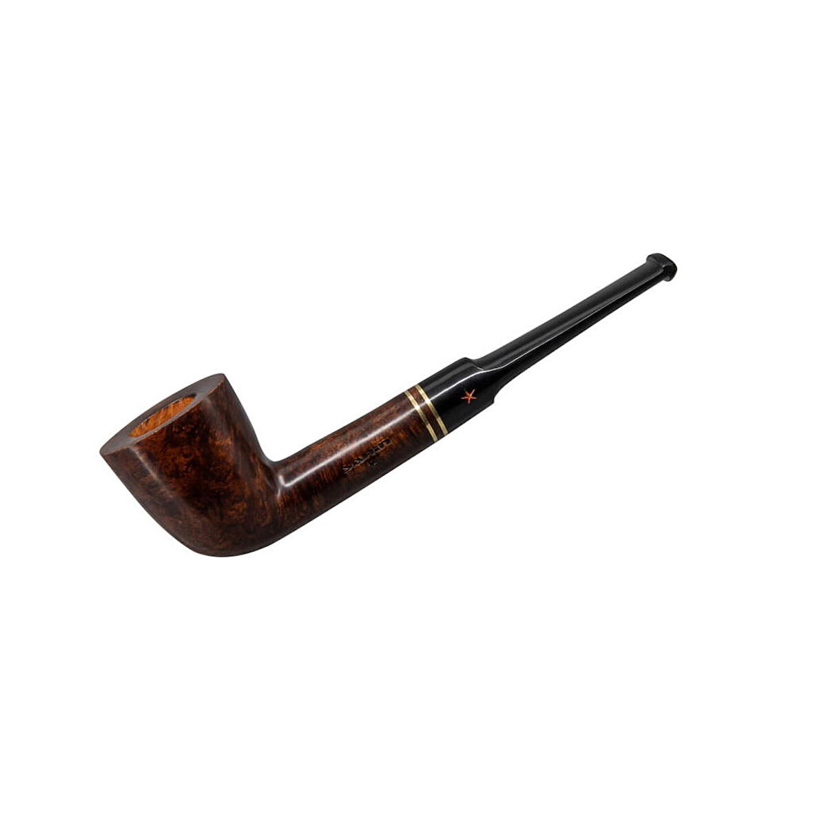 Şahin Kırmızı Yıldız 112 9mm. Filtreli Ebonit Saplı Pipo (237085)