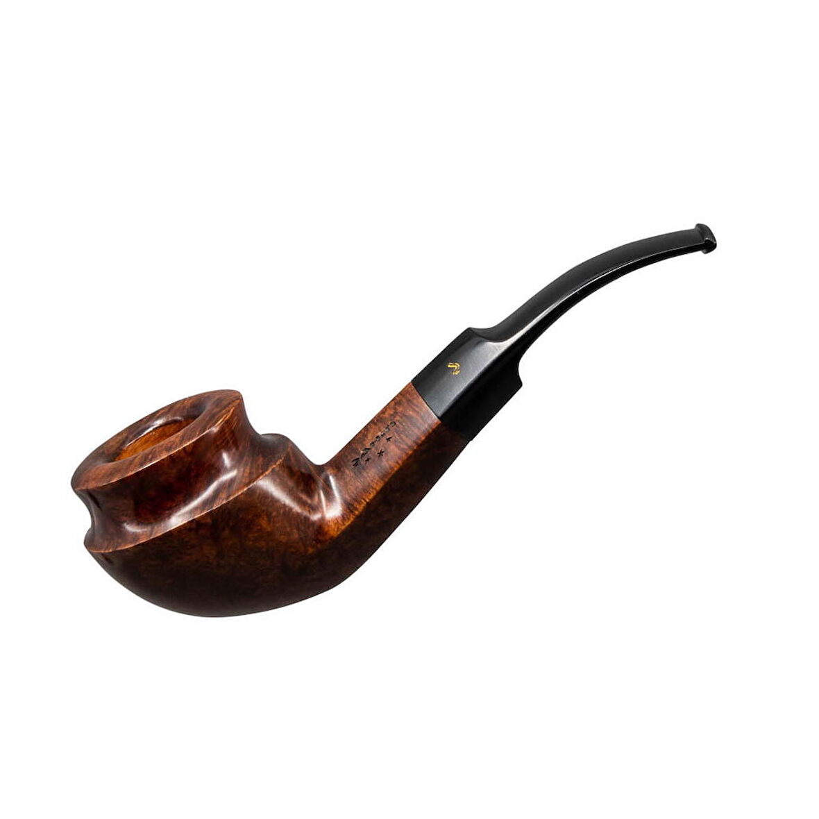 Şahin Üç Yıldız 730 9mm. Filtreli Ebonit Saplı Pipo (237435)