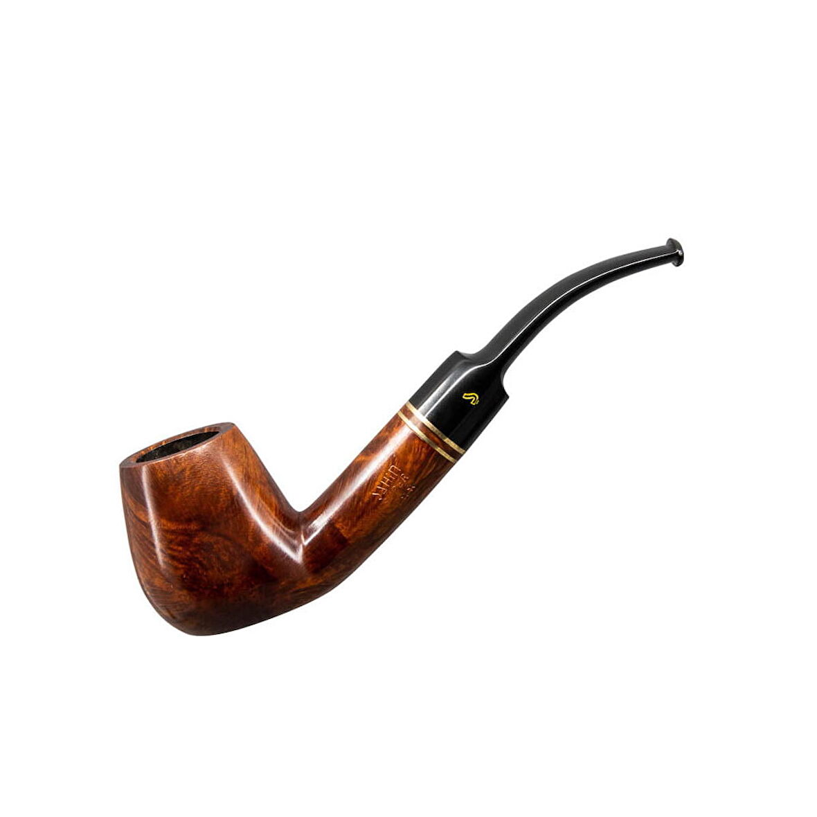 Şahin Üç Yıldız 661 9mm. Filtreli Ebonit Saplı Pipo (237630)