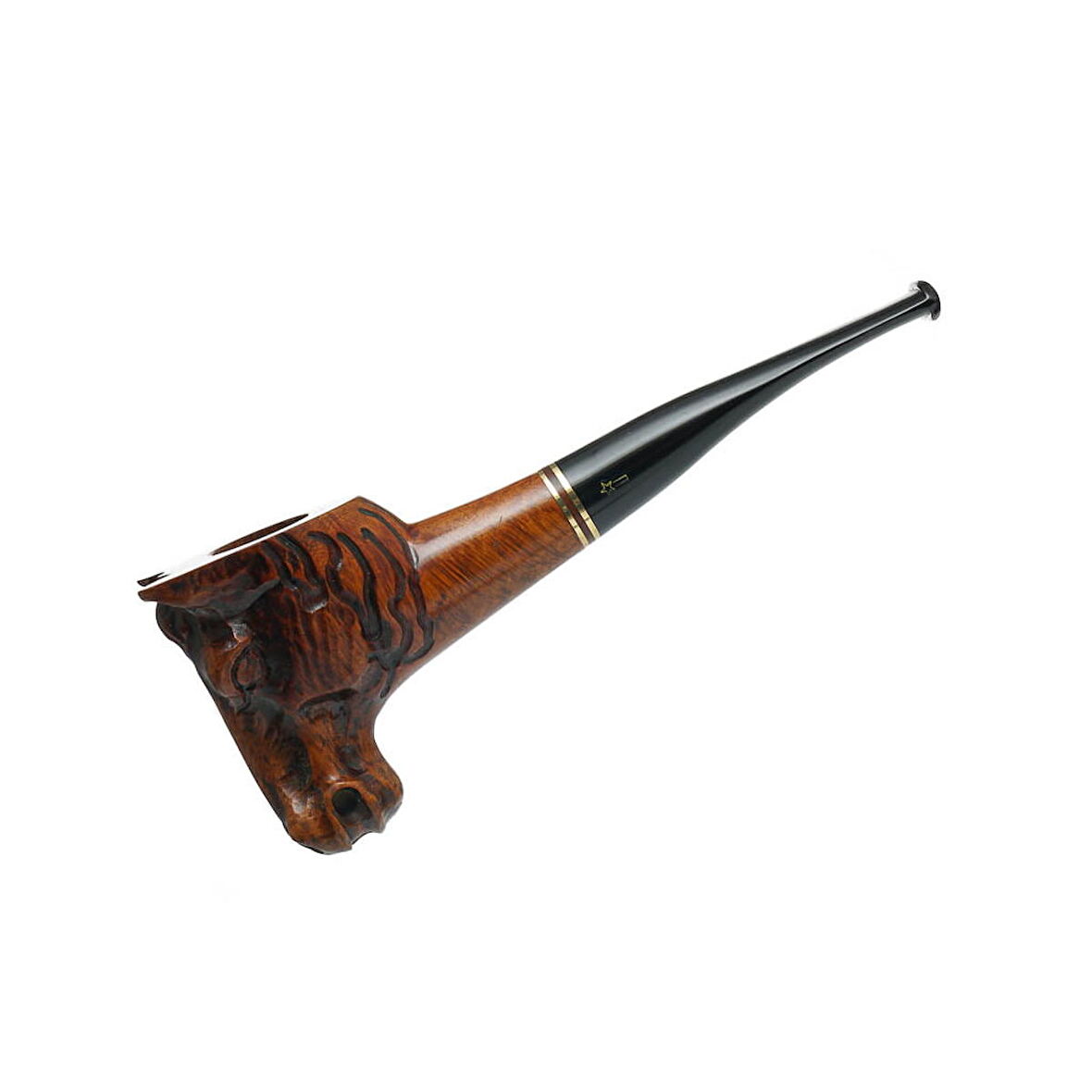 Şahin Hand Made 9mm. Filtreli Ebonit Saplı Pipo (239605)