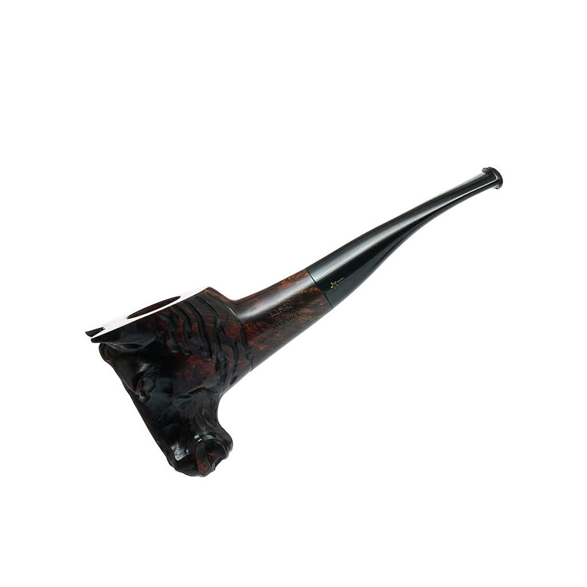 Şahin Hand Made 9mm. Filtreli Ebonit Saplı Pipo (239610)