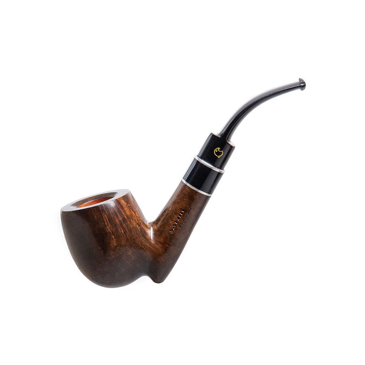 Şahin Professional Jumbo 9mm. Filtreli Ebonit Saplı Pipo (241140)