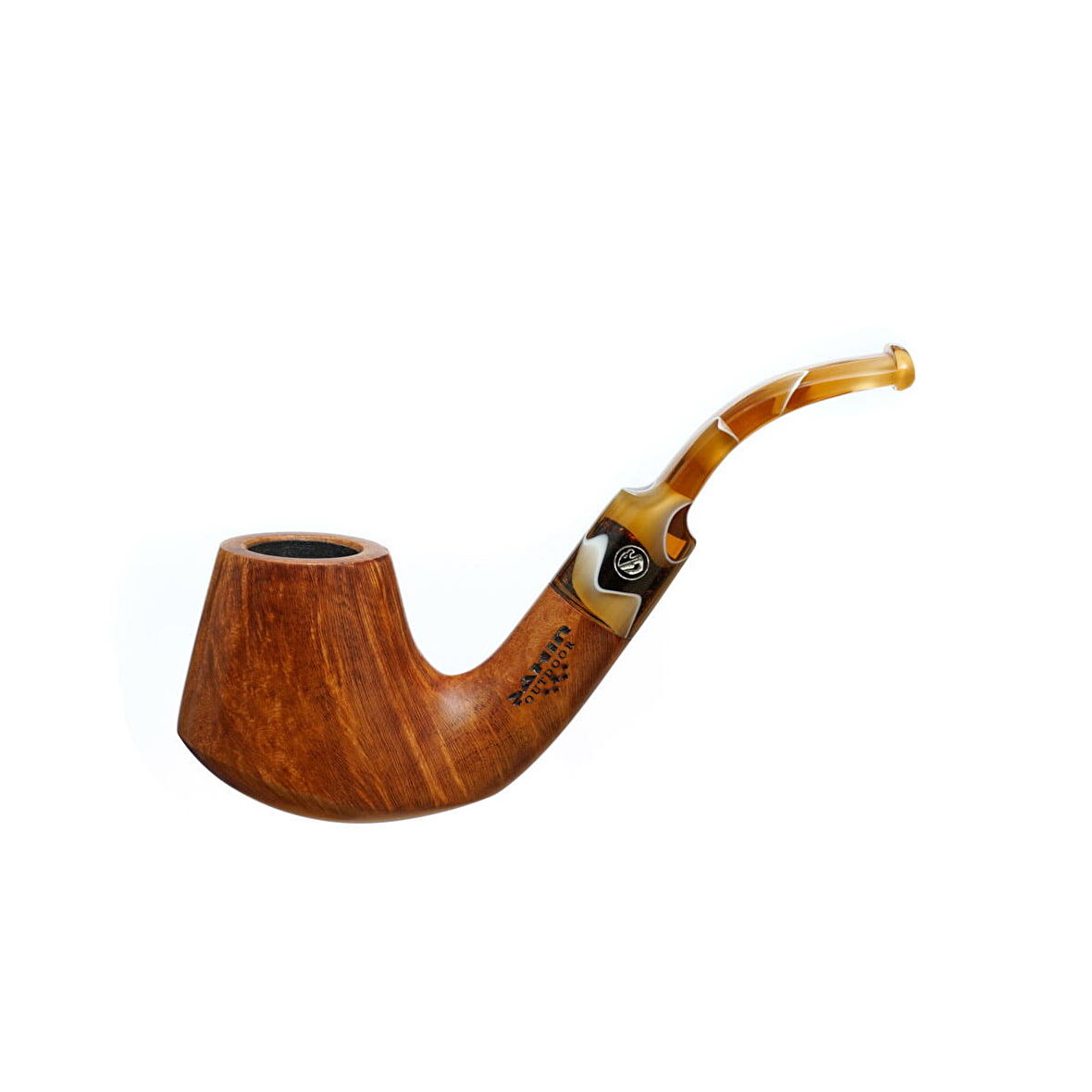 Şahin Outdoor 5 Yıldız 9mm. Filtreli Akrilik Saplı Pipo (260000)