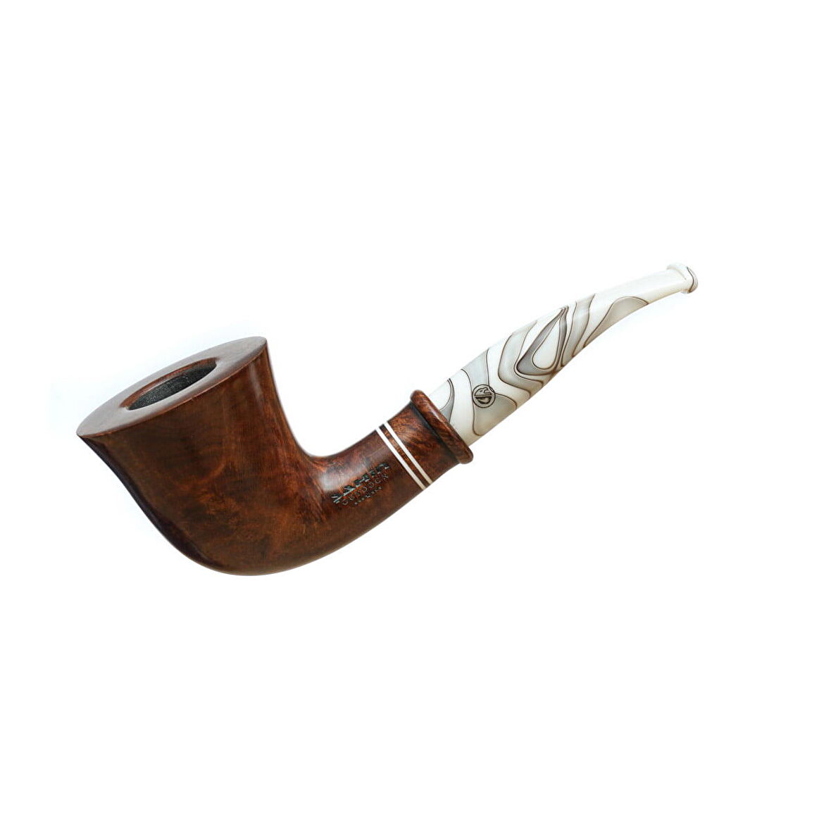 Şahin Outdoor 7 Yıldız 9mm. Filtreli Akrilik Saplı Pipo (262050)