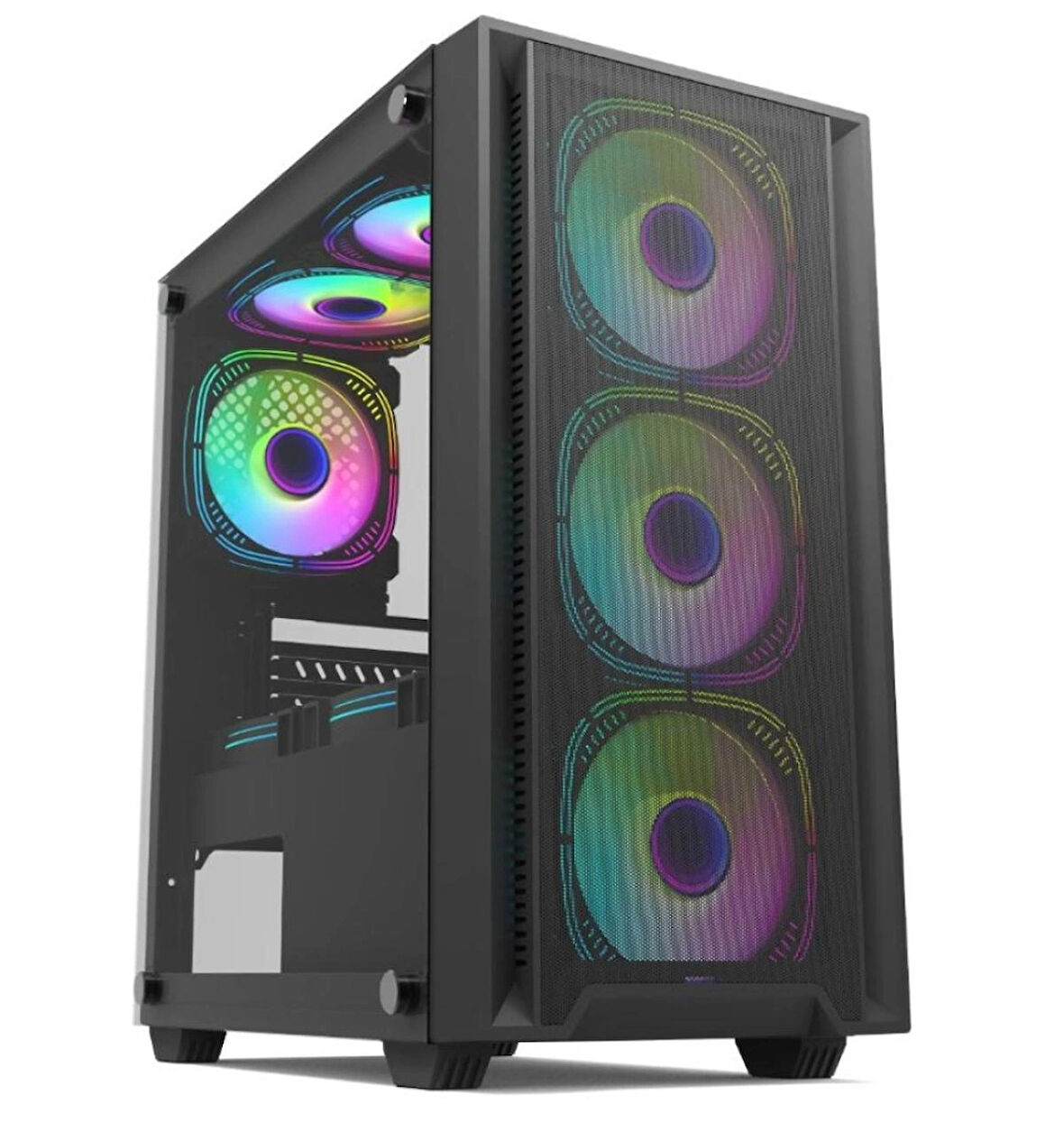 Strong Erebor 4x 120mm Rainbow Mesh mATX Gaming Oyuncu Kasası Powersız