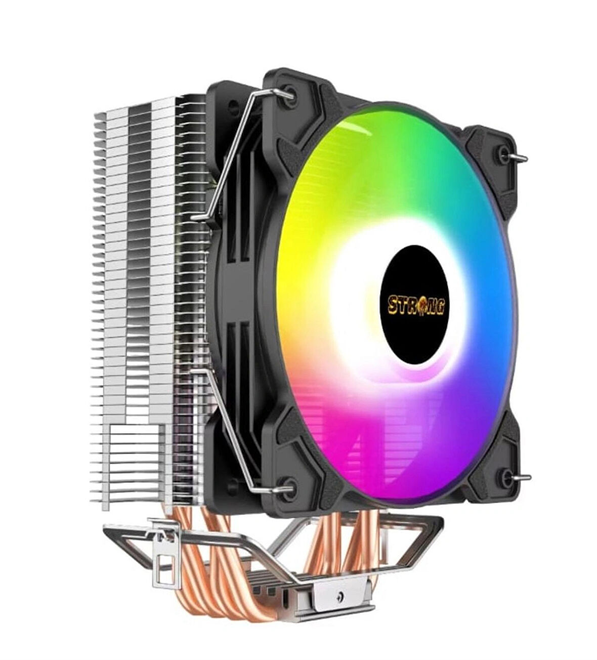 Strong M4-12XPRO 12CM Rainbow 4 Bakır Borulu 135W 4 Pin Intel/Amd Kule Tipi Işlemci Cpu Fan