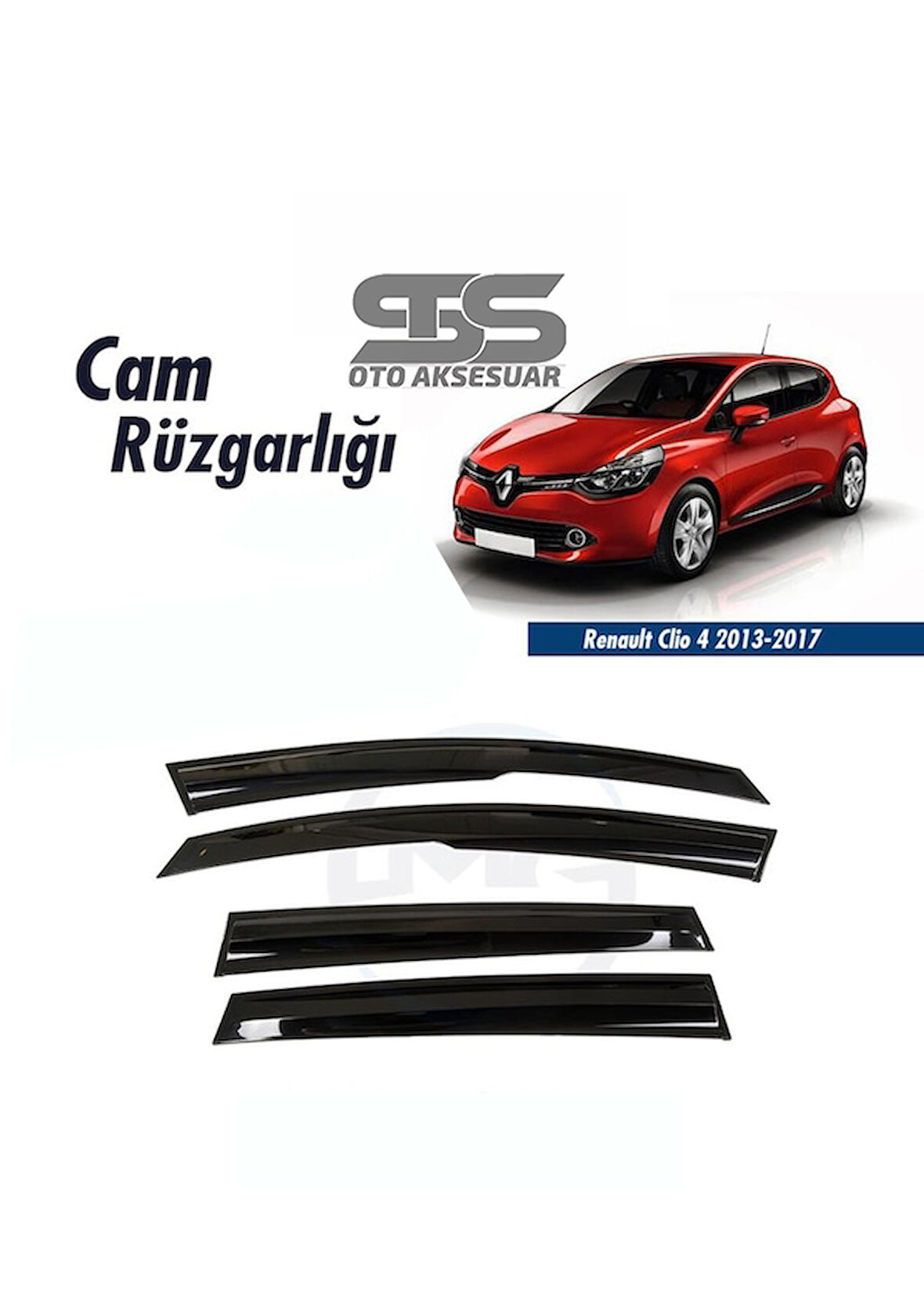 Cam Rüzgarlığı Renault Clio 4 2013-2017 Mügen Tip Piano Black