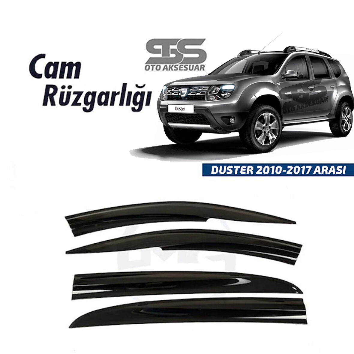 Cam Rüzgarlığı Dacia Duster 2010-2017 Arası Mügen Tip Piano Black