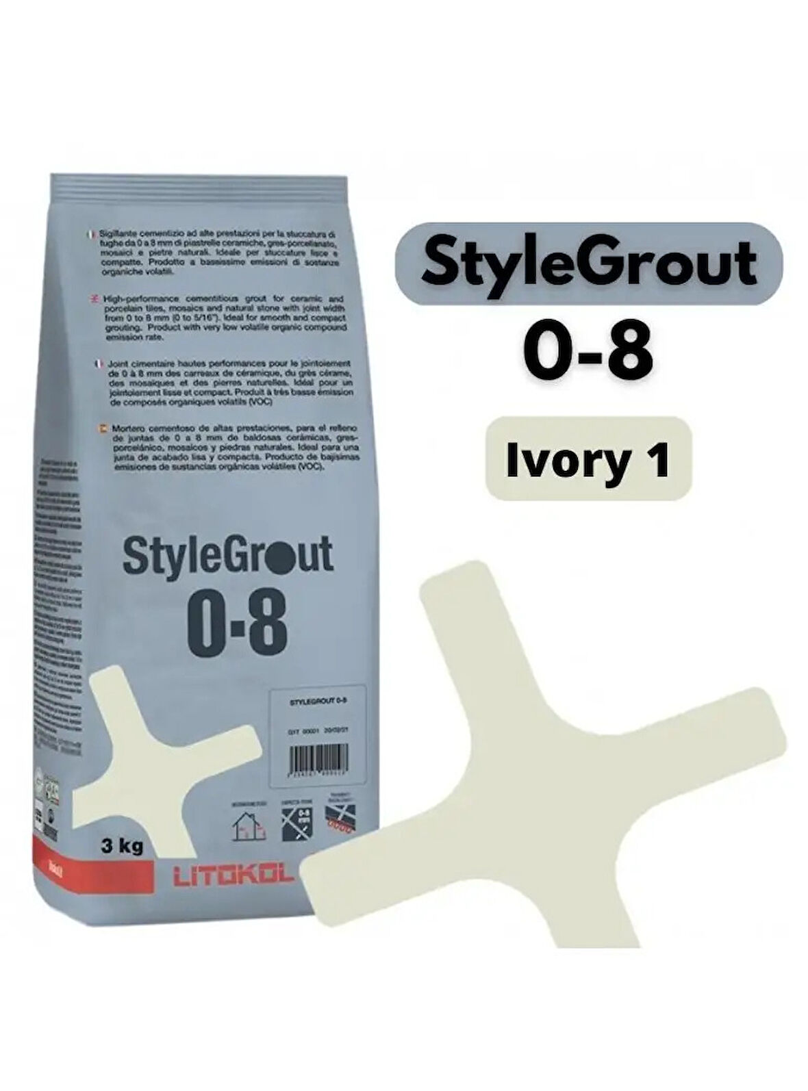 STYLEGROUT 0-8 IVORY 1 DERZ DOLGU 3 KG