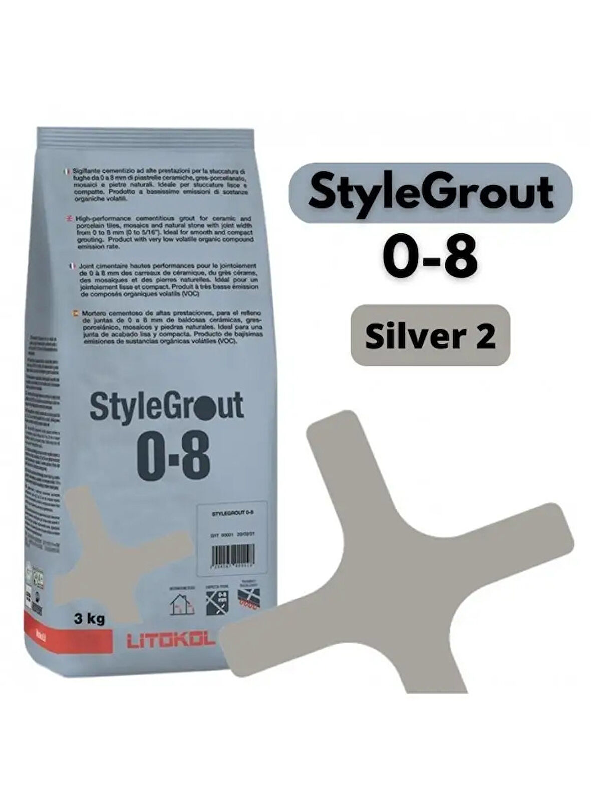 STYLEGROUT 0-8 SILVER 2 DERZ DOLGU 3 KG
