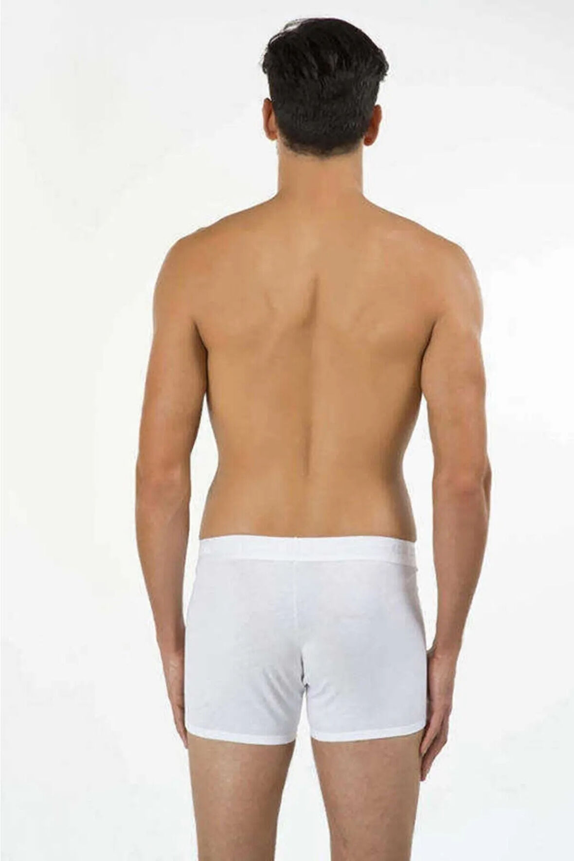 Erkek Beyaz Colin Klasik Boxer 2'li