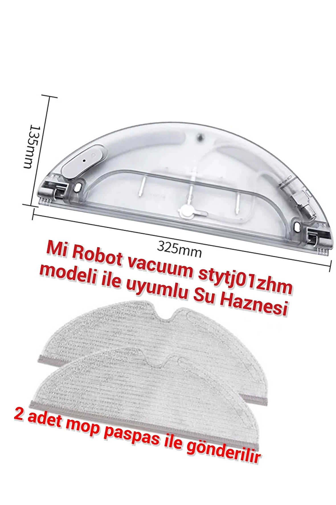 Mi Robot model Stytj01zhm uyumlu su haznesi mop takma aparatı