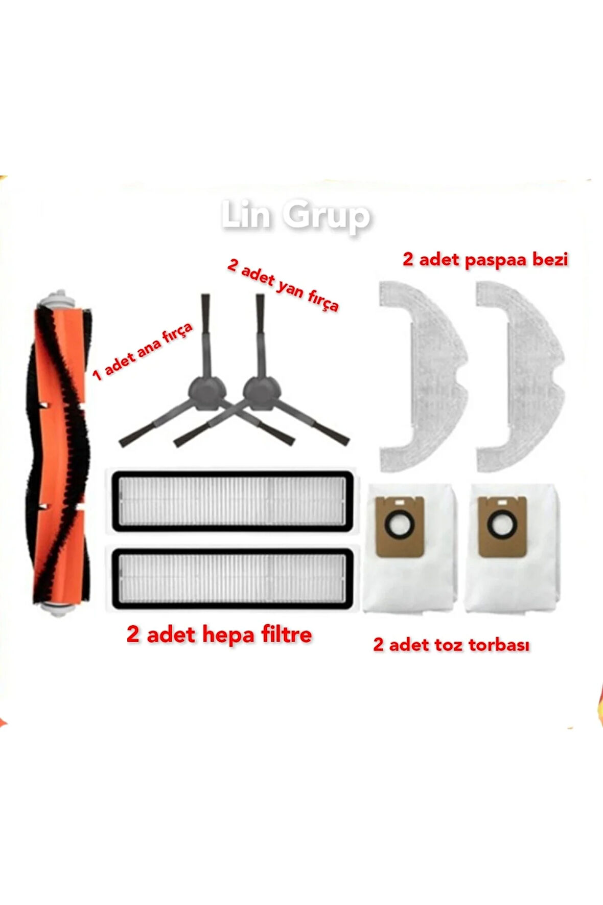 Mi Robot STYTJ05ZHMW modeli uyumlu yedek parça seti