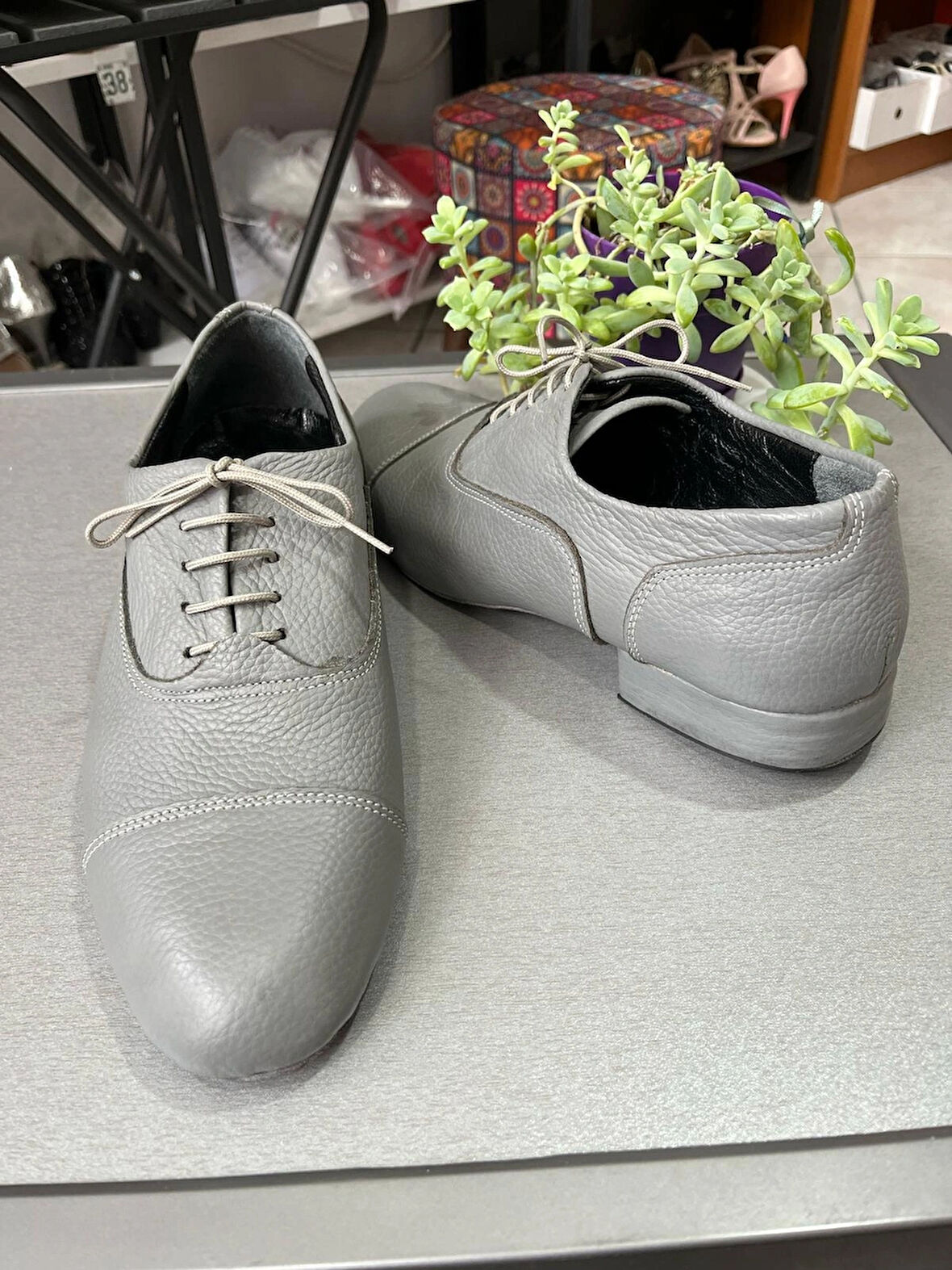 TANGO, SALSA, BACATA, SWİNG, LİNDA HOOP -SOLO CAZ-MASKARATLI DERİ ERKEK DANS AYAKKABISI