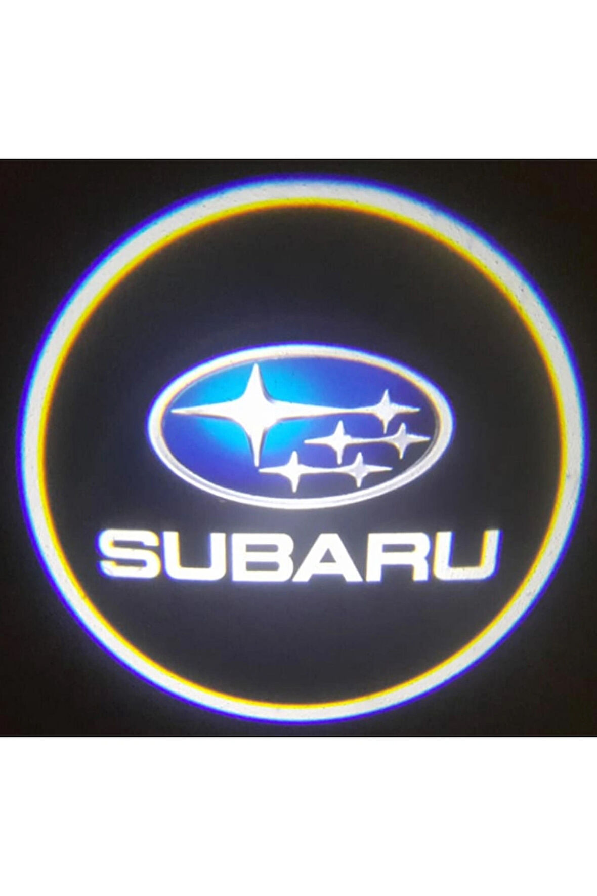 Subaru ile Uyumlu Yeni Nesil Pilli Yapıştırmalı Led Işıklı Çift Sensörlü Kapı Altı Logo